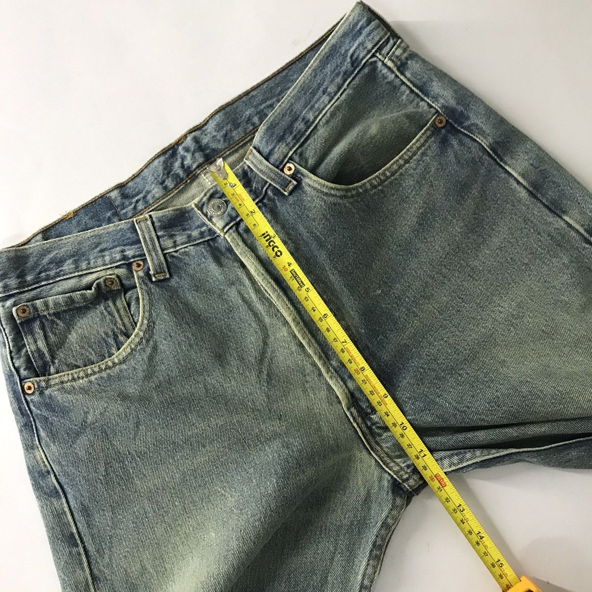 Levi's × Levi's Vintage Clothing × Vintage Vintage 1990 Levi’s 501 denim rare design pant Size US 30 / EU 46 - 18 Thumbnail