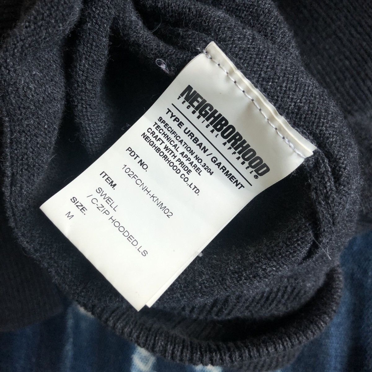 Neighborhood Neighborhood Swell Applique Zip Up Hoodie Size US M / EU 48-50 / 2 - 6 Thumbnail