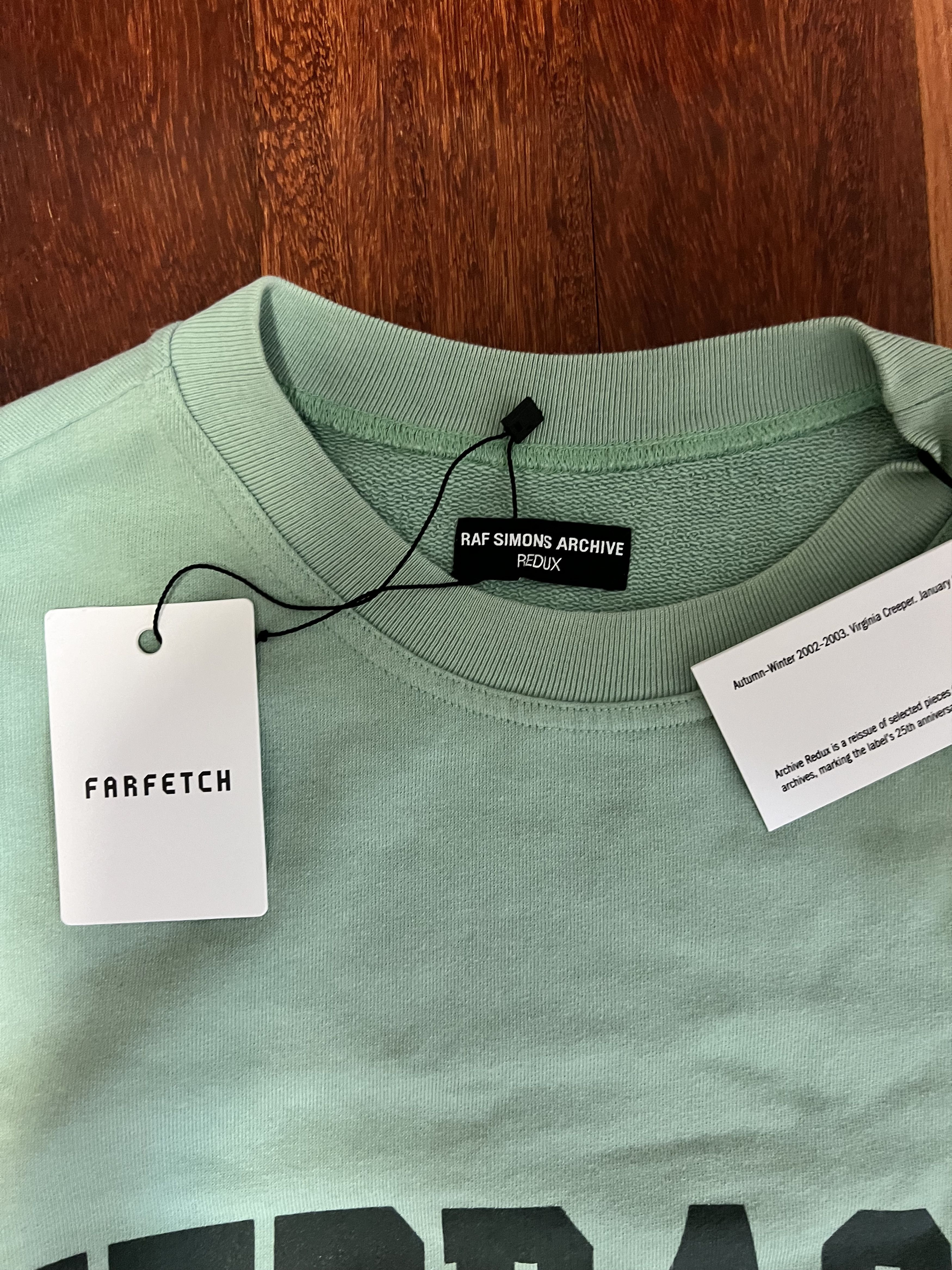 Raf Simons 💚 Raf Simons Redux AW02 Virginia Creeper Nebraska Crewneck Size US M / EU 48-50 / 2 - 4 Thumbnail