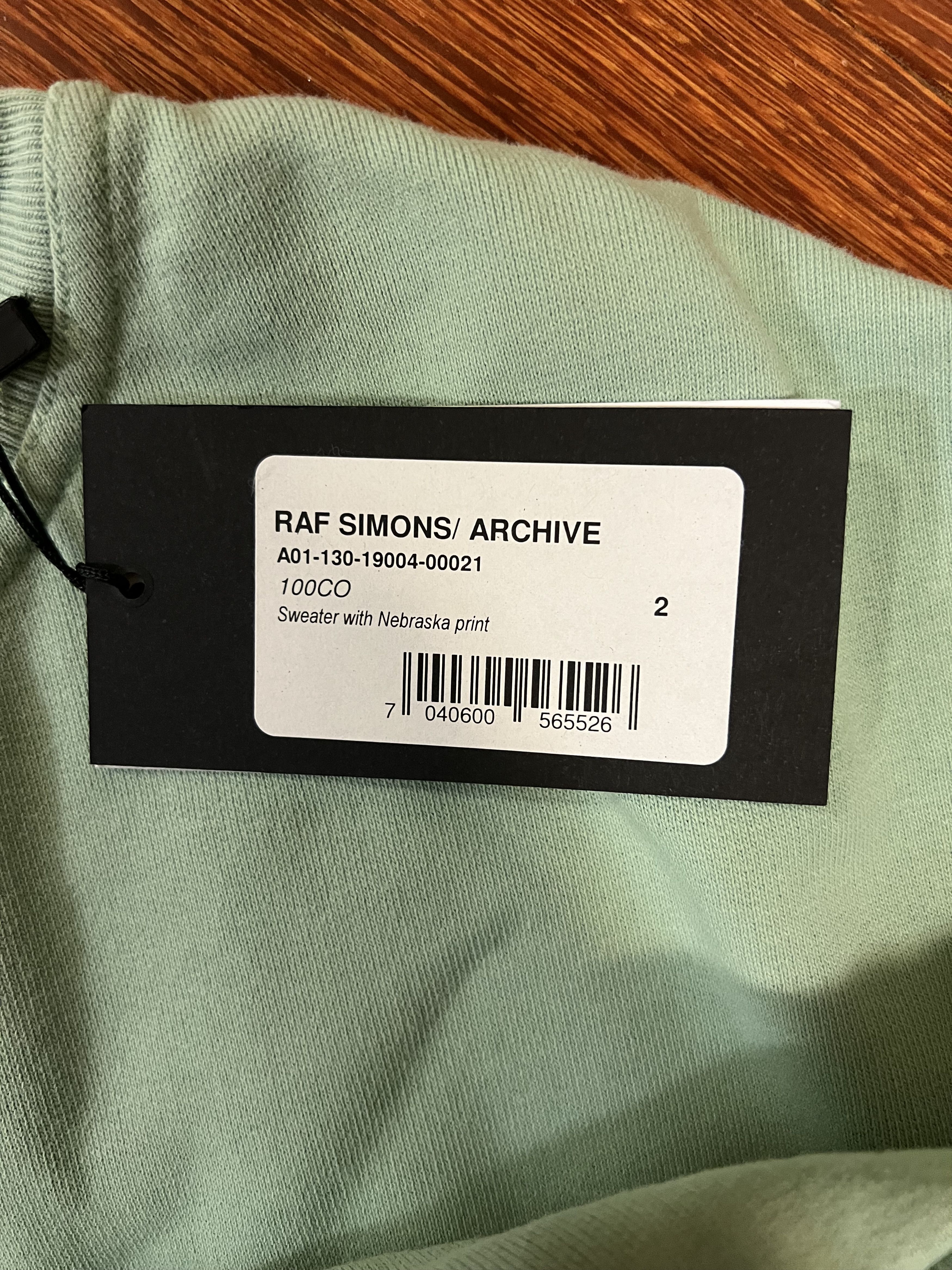 Raf Simons 💚 Raf Simons Redux AW02 Virginia Creeper Nebraska Crewneck Size US M / EU 48-50 / 2 - 8 Thumbnail