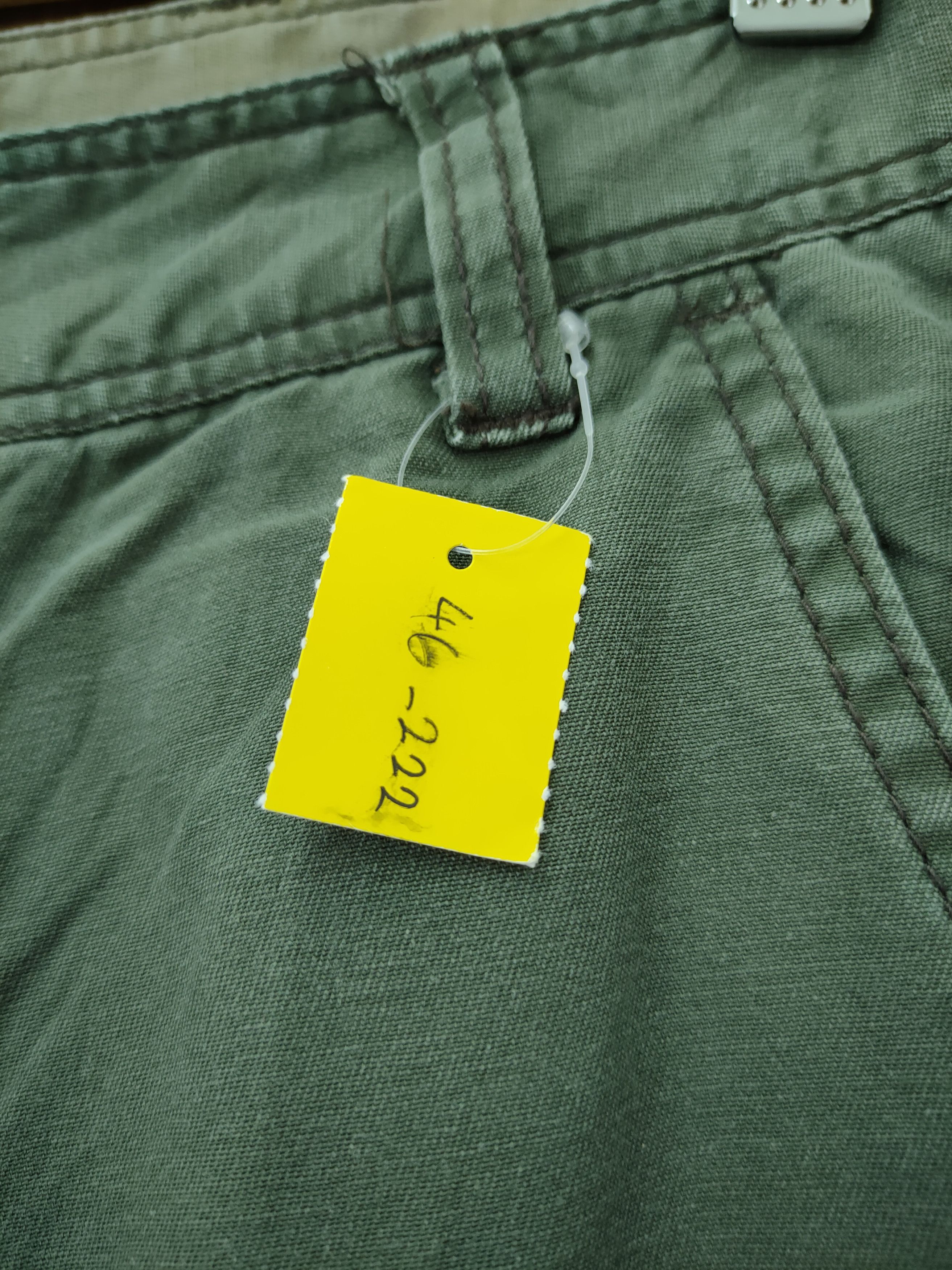 Japanese Brand DLL Panaspur green multi pocket cropped cargo pants #46-222 Size US 30 / EU 46 - 4 Thumbnail
