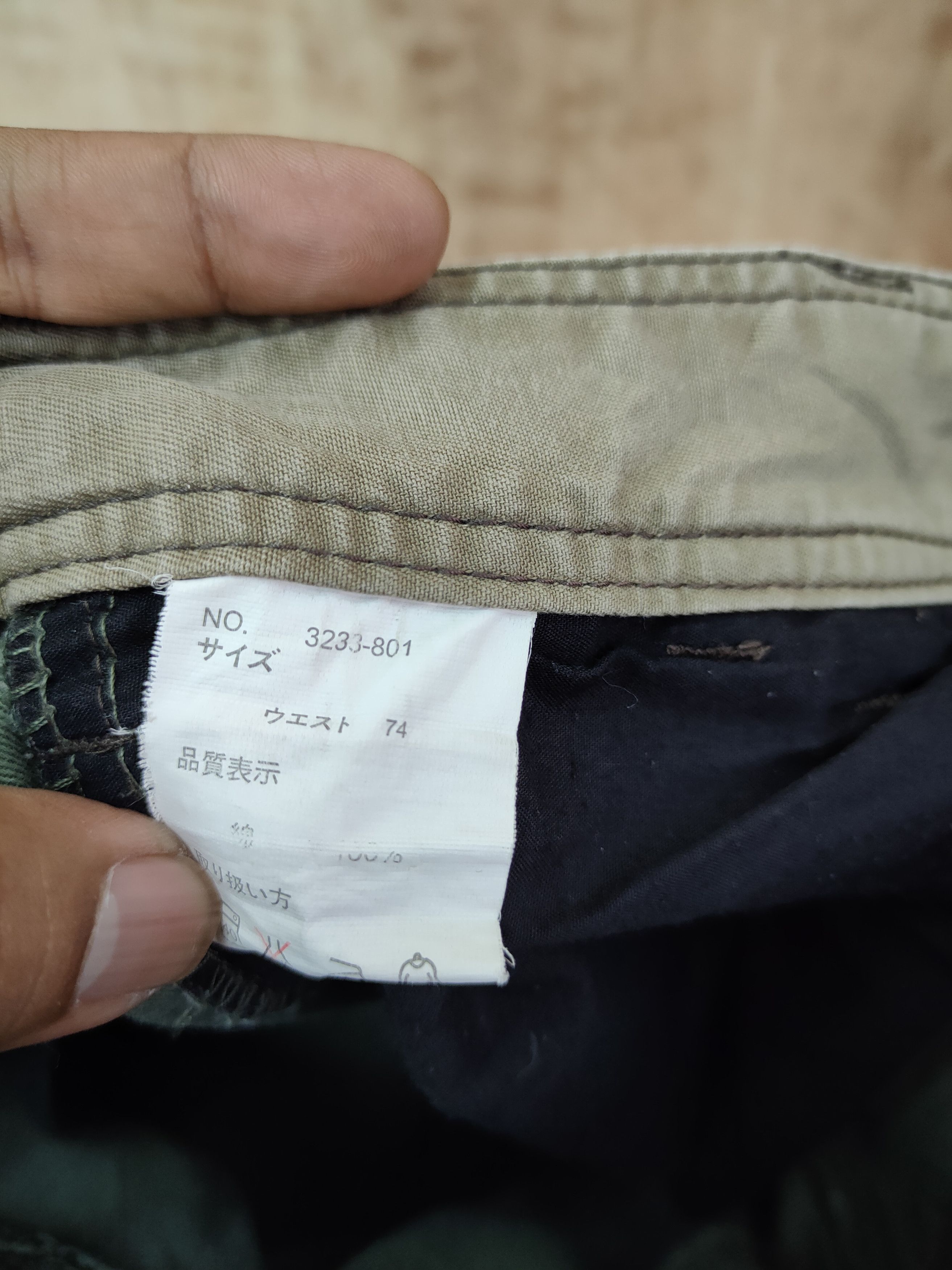Japanese Brand DLL Panaspur green multi pocket cropped cargo pants #46-222 Size US 30 / EU 46 - 8 Thumbnail
