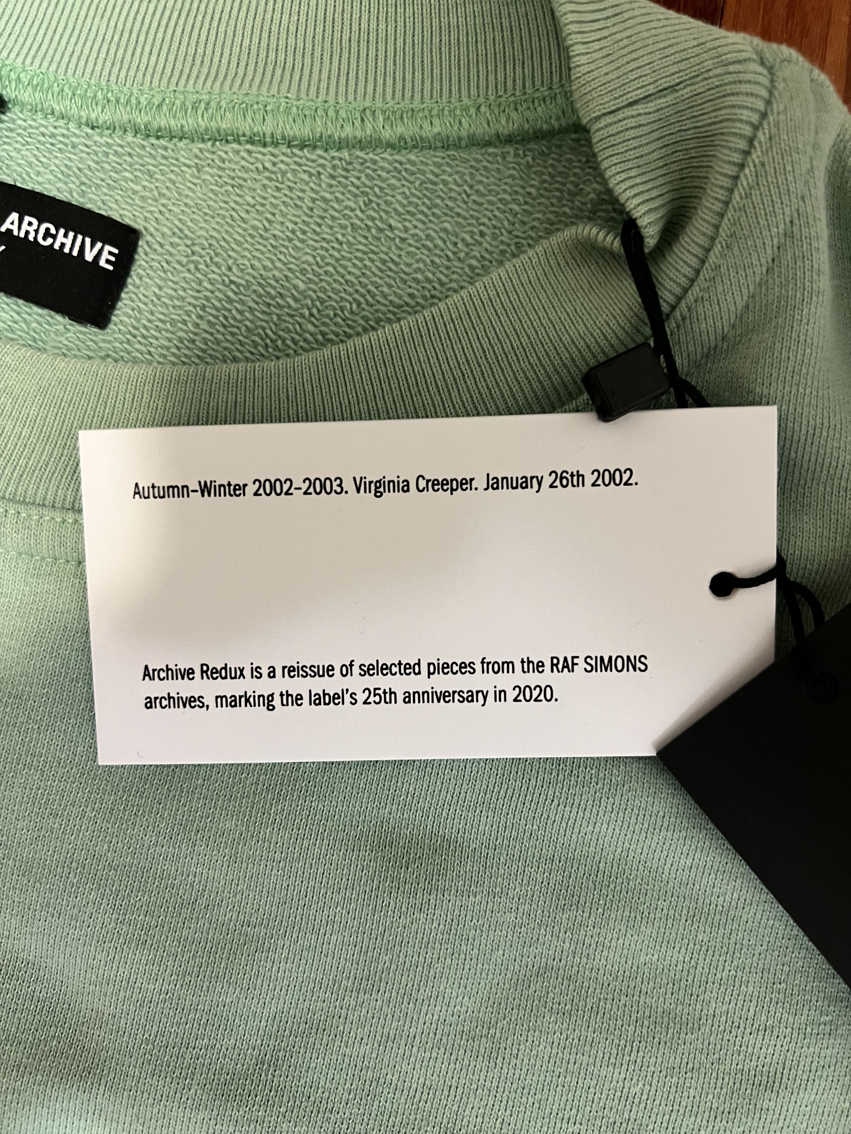 Raf Simons 💚 Raf Simons Redux AW02 Virginia Creeper Nebraska Crewneck Size US S / EU 44-46 / 1 - 6 Thumbnail
