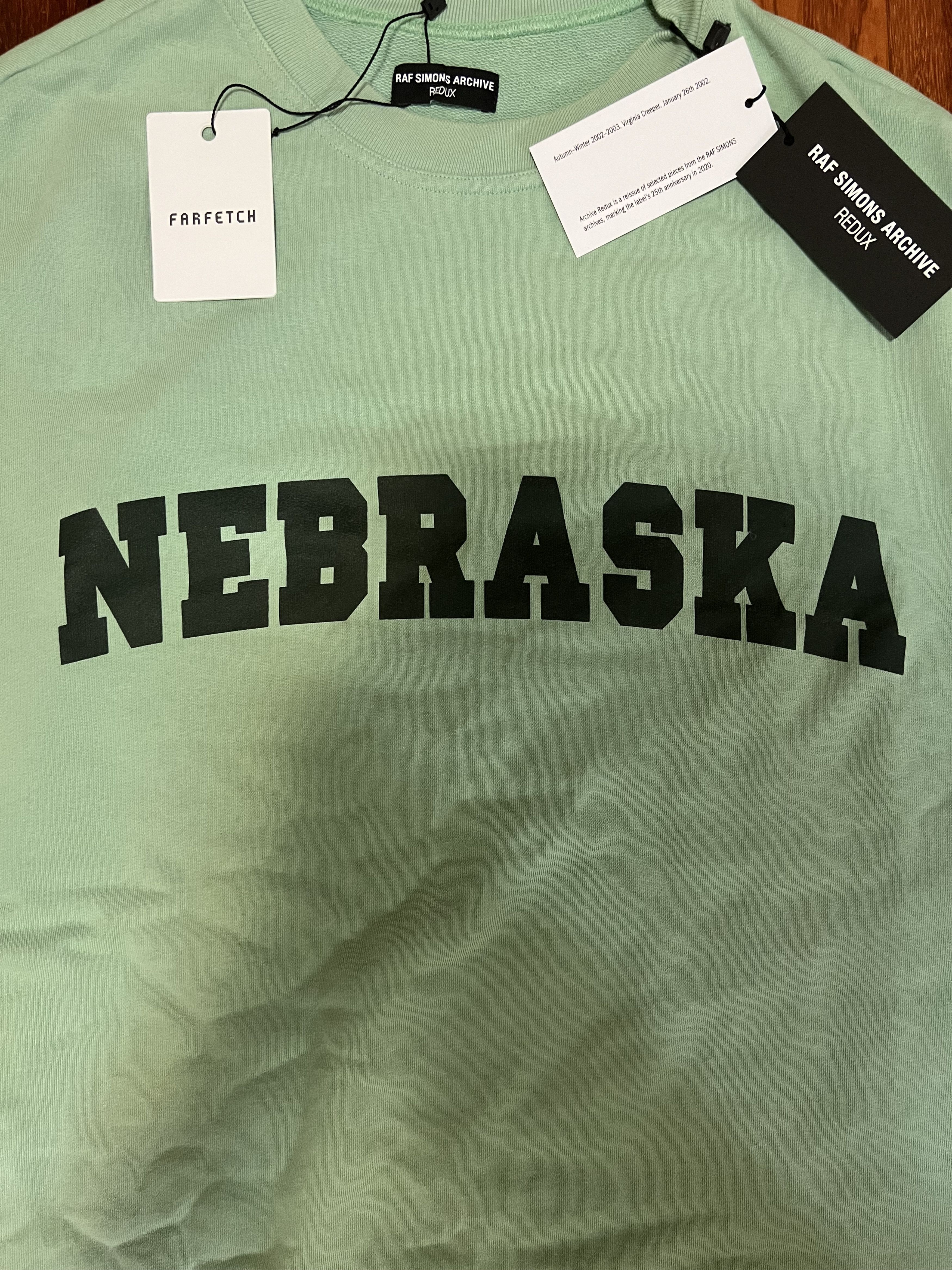 Raf Simons 💚 Raf Simons Redux AW02 Virginia Creeper Nebraska Crewneck Size US S / EU 44-46 / 1 - 5 Thumbnail