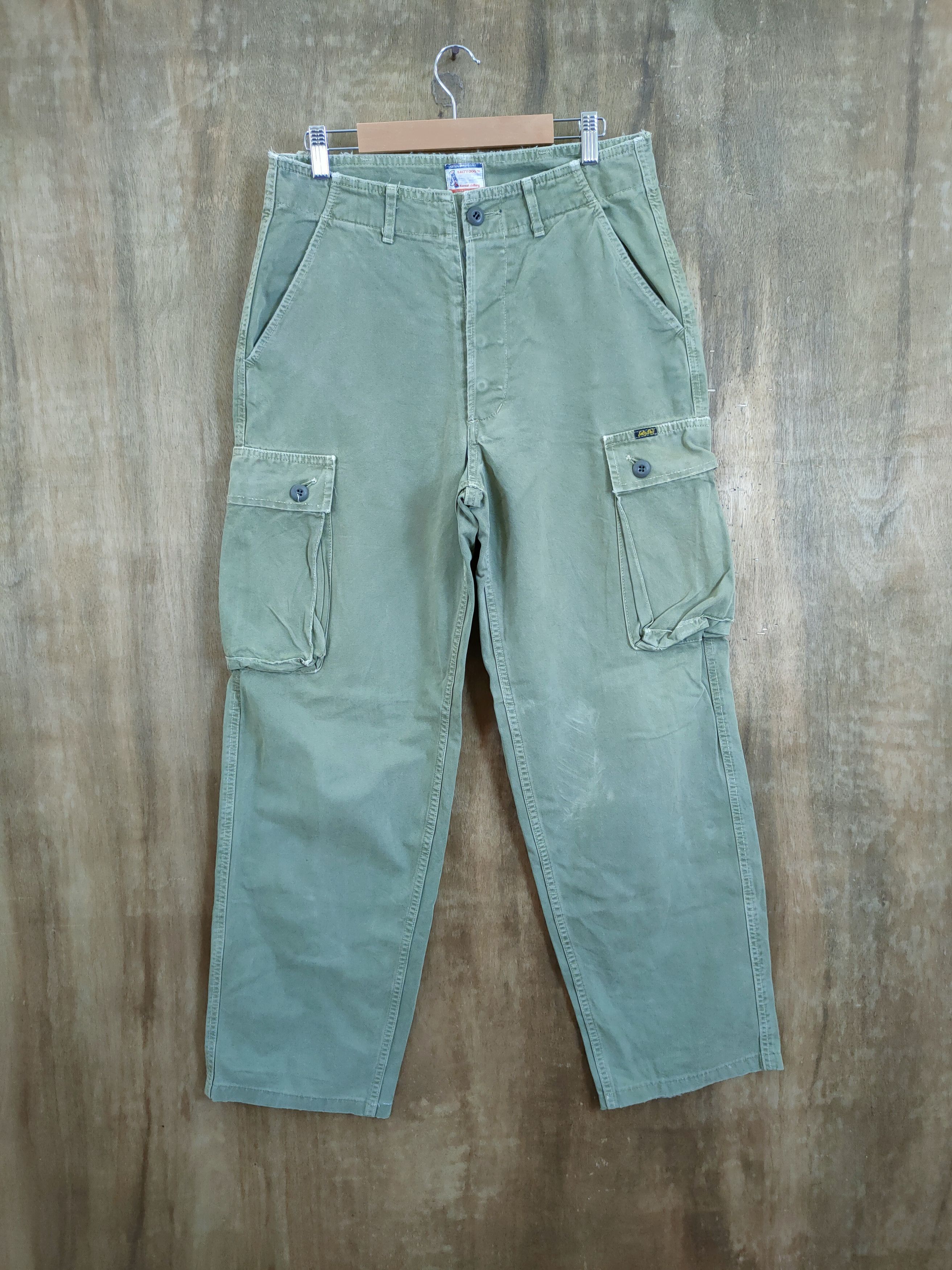 image of Salty Dog Vintage Utility Utility Cargo Pants 46-794 in Green, Men's (Size 31)