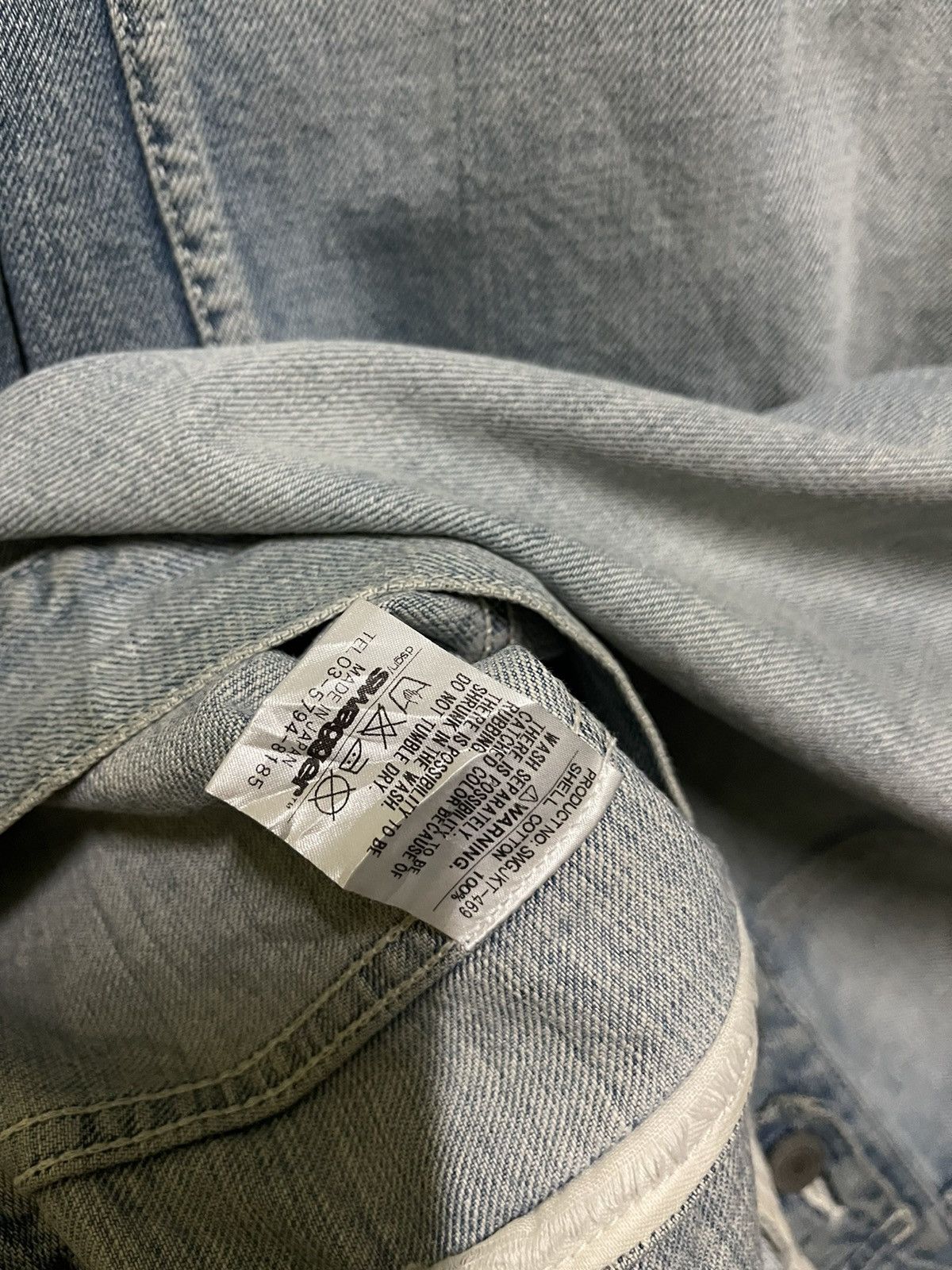 Japanese Brand × Swagger Swagger Denim Jacket Faded Vintage Design Size US L / EU 52-54 / 3 - 15 Thumbnail
