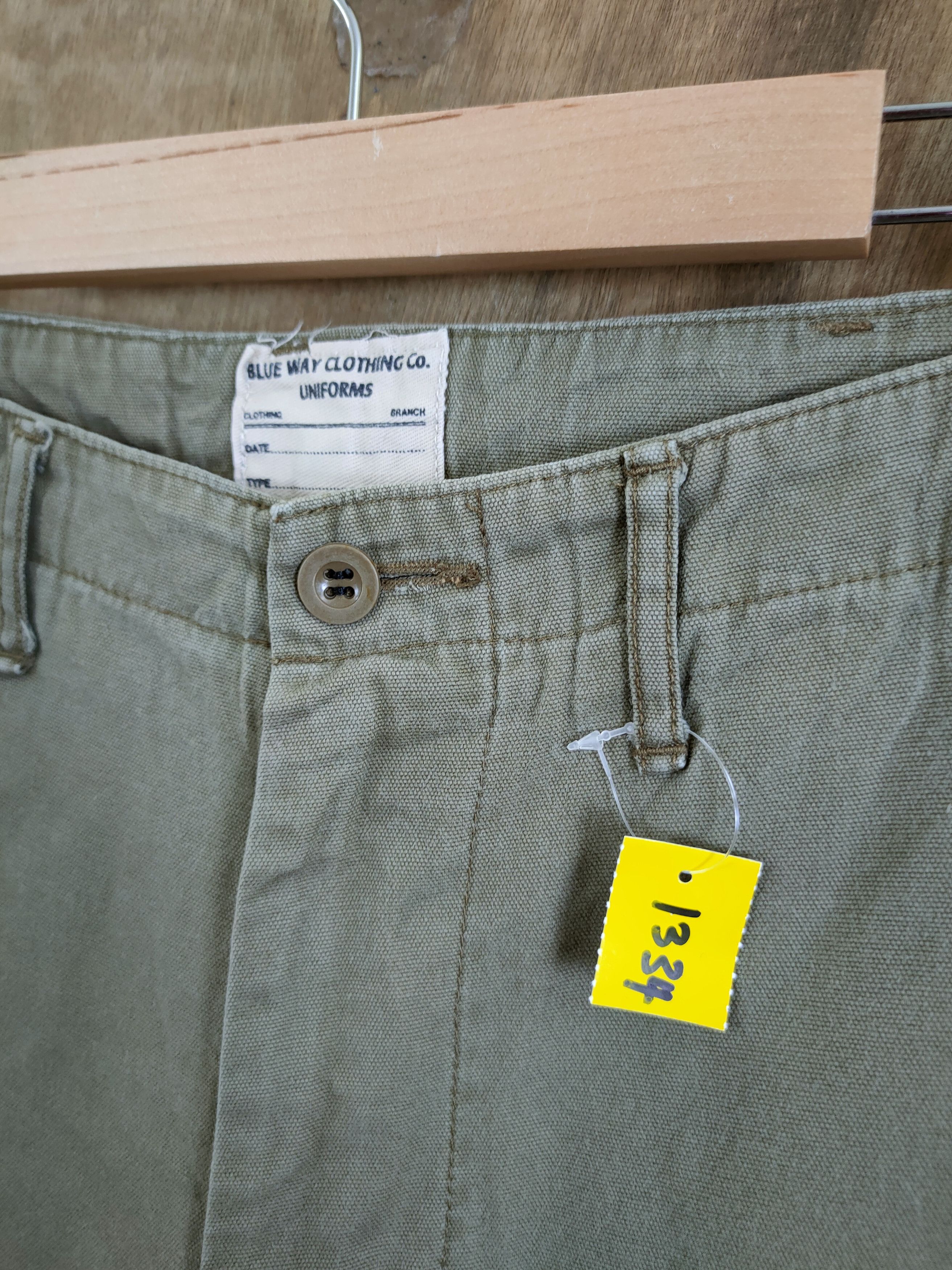 Japanese Brand DLL Blue Way multipocket tactical army cargo pants #1334 Size US 33 - 4 Thumbnail