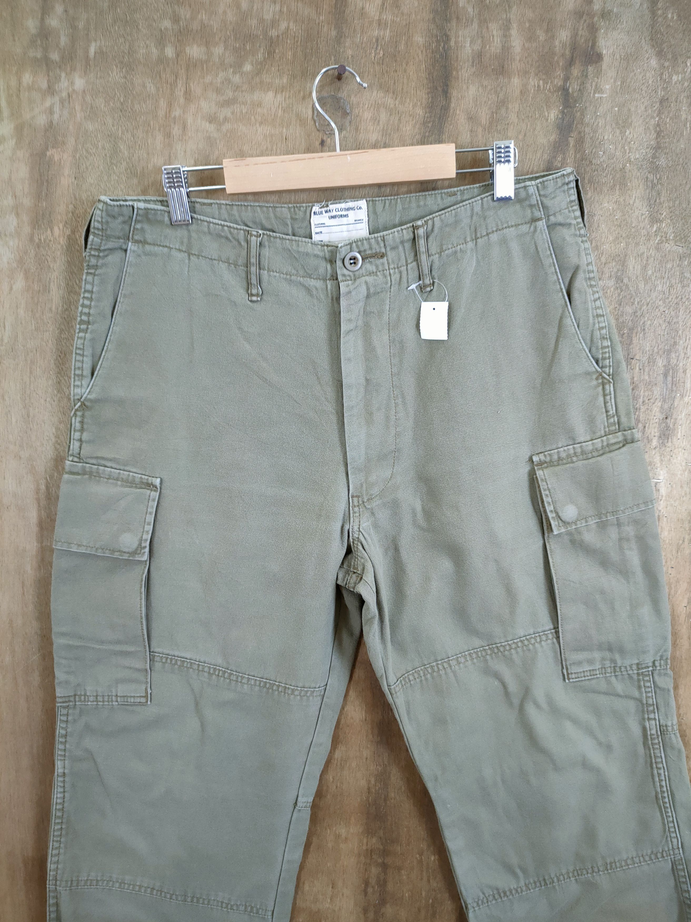 Japanese Brand DLL Blue Way multipocket tactical army cargo pants #1334 Size US 33 - 3 Thumbnail