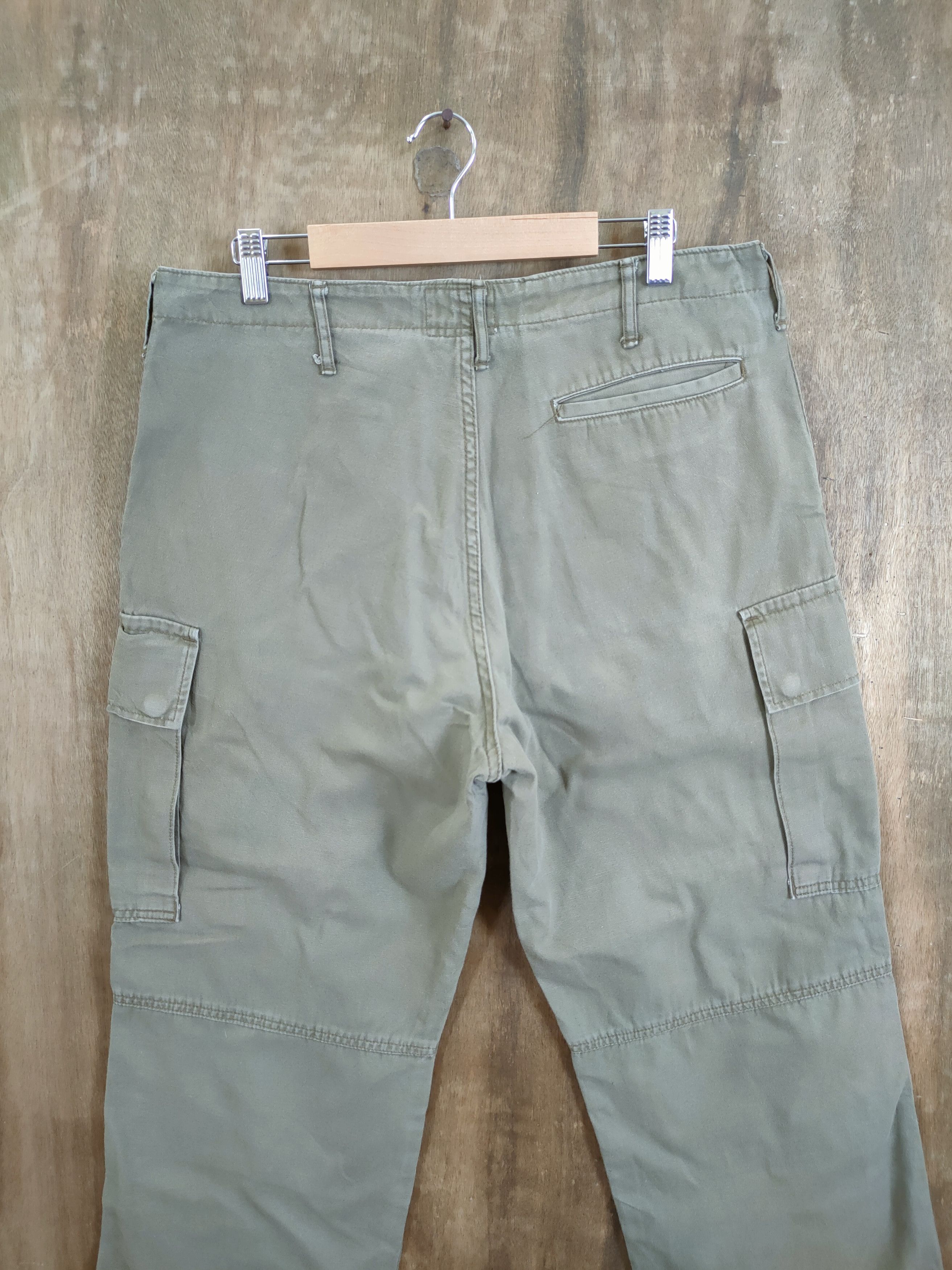 Japanese Brand DLL Blue Way multipocket tactical army cargo pants #1334 Size US 33 - 8 Thumbnail