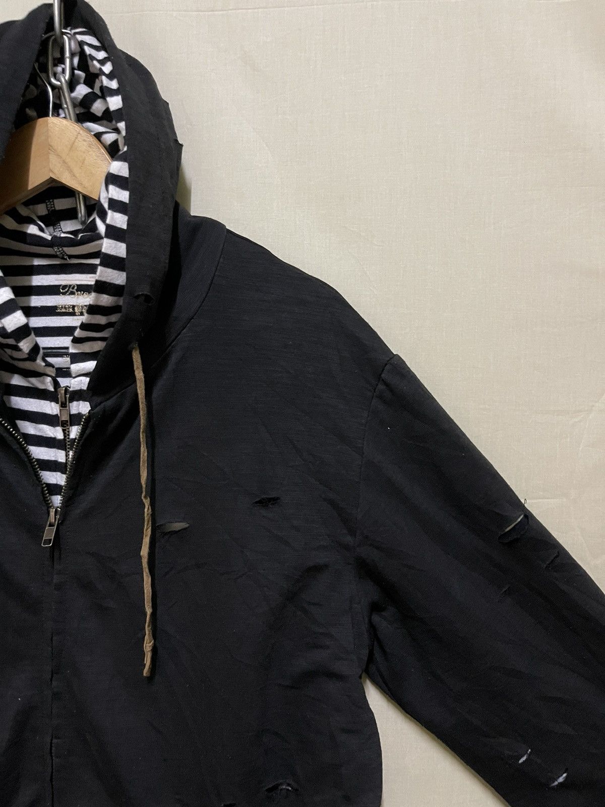 Japanese Brand Breathmint Distressed Design Zipper Hoodie Size US L / EU 52-54 / 3 - 4 Thumbnail