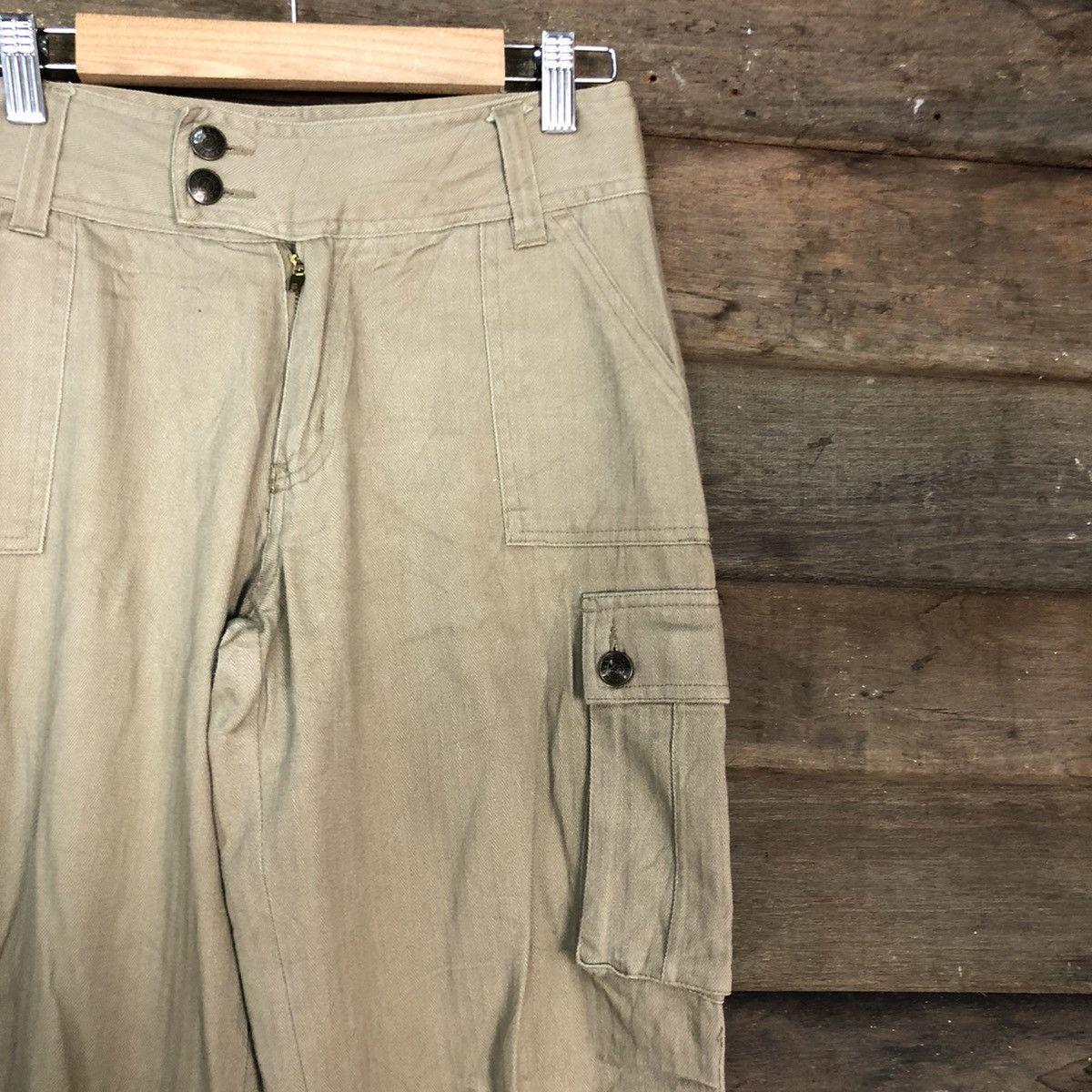 Japanese Brand DLL UncleBob Brown Multipocket Cargo Pants #c704 Size 26" / US 2 / IT 38 - 4 Thumbnail