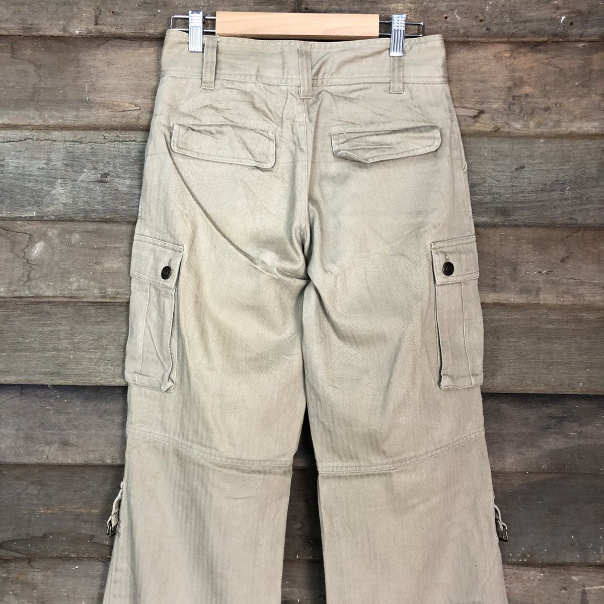 Japanese Brand DLL UncleBob Brown Multipocket Cargo Pants #c704 Size 26" / US 2 / IT 38 - 8 Thumbnail