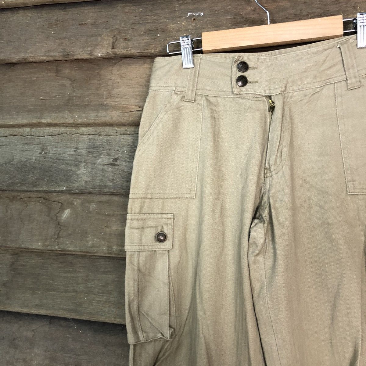 Japanese Brand DLL UncleBob Brown Multipocket Cargo Pants #c704 Size 26" / US 2 / IT 38 - 5 Thumbnail
