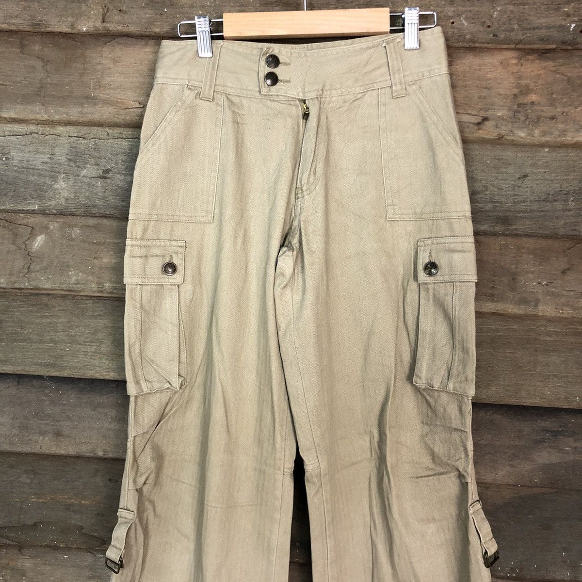 Japanese Brand DLL UncleBob Brown Multipocket Cargo Pants #c704 Size 26" / US 2 / IT 38 - 2 Thumbnail