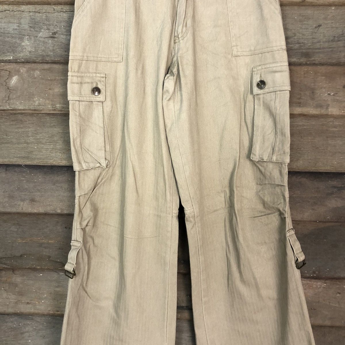 Japanese Brand DLL UncleBob Brown Multipocket Cargo Pants #c704 Size 26" / US 2 / IT 38 - 3 Thumbnail