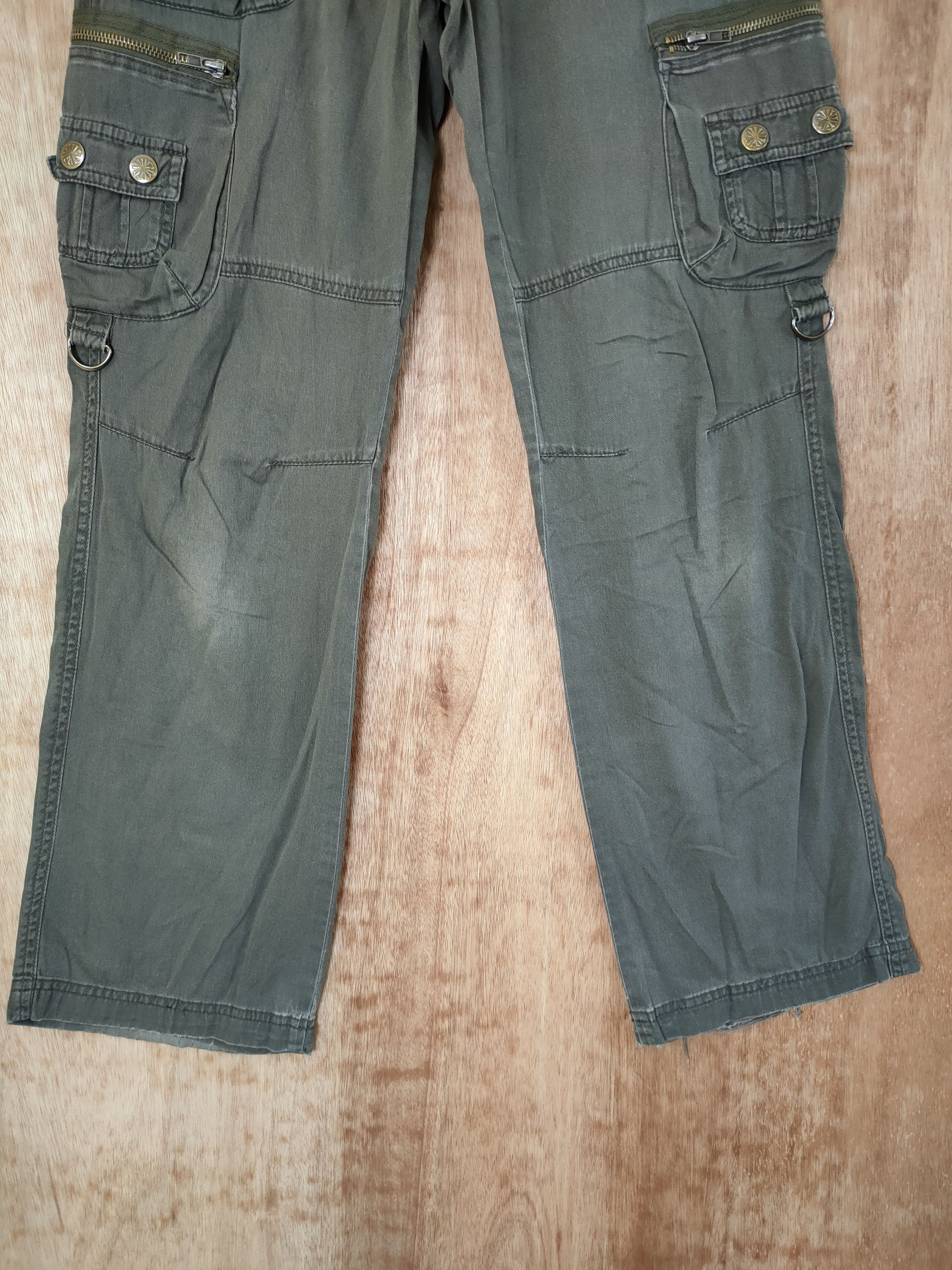 Japanese Brand D Japan thin multi pocket utility cargo pants #SP46-292 Size US 28 / EU 44 - 2 Thumbnail