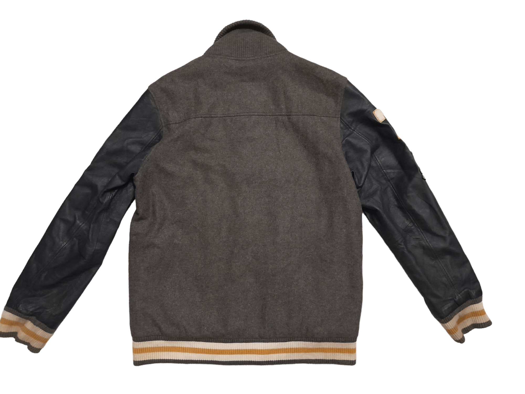 Ecko Unltd. × Leather Ecko Unltd. Leather Varsity Jacket Oversized (E868) Size US XXL / EU 58 / 5 - 8 Thumbnail
