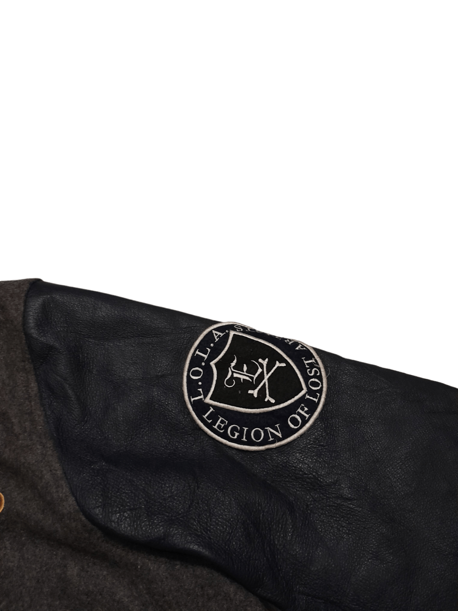Ecko Unltd. × Leather Ecko Unltd. Leather Varsity Jacket Oversized (E868) Size US XXL / EU 58 / 5 - 4 Thumbnail