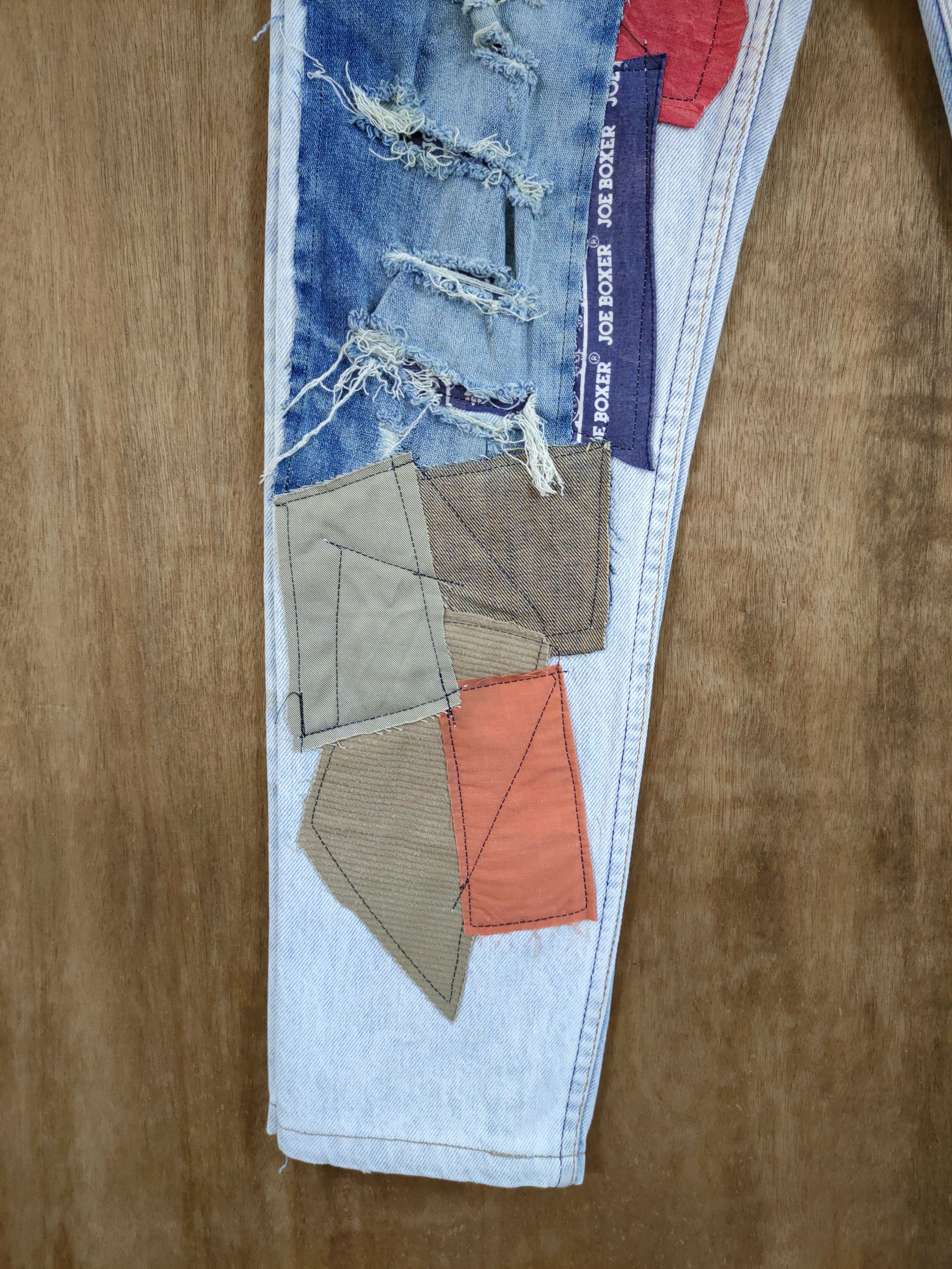 Levi's Levis vintage reworked distressed patchwork denim #46-832DL Size US 29 - 2 Thumbnail