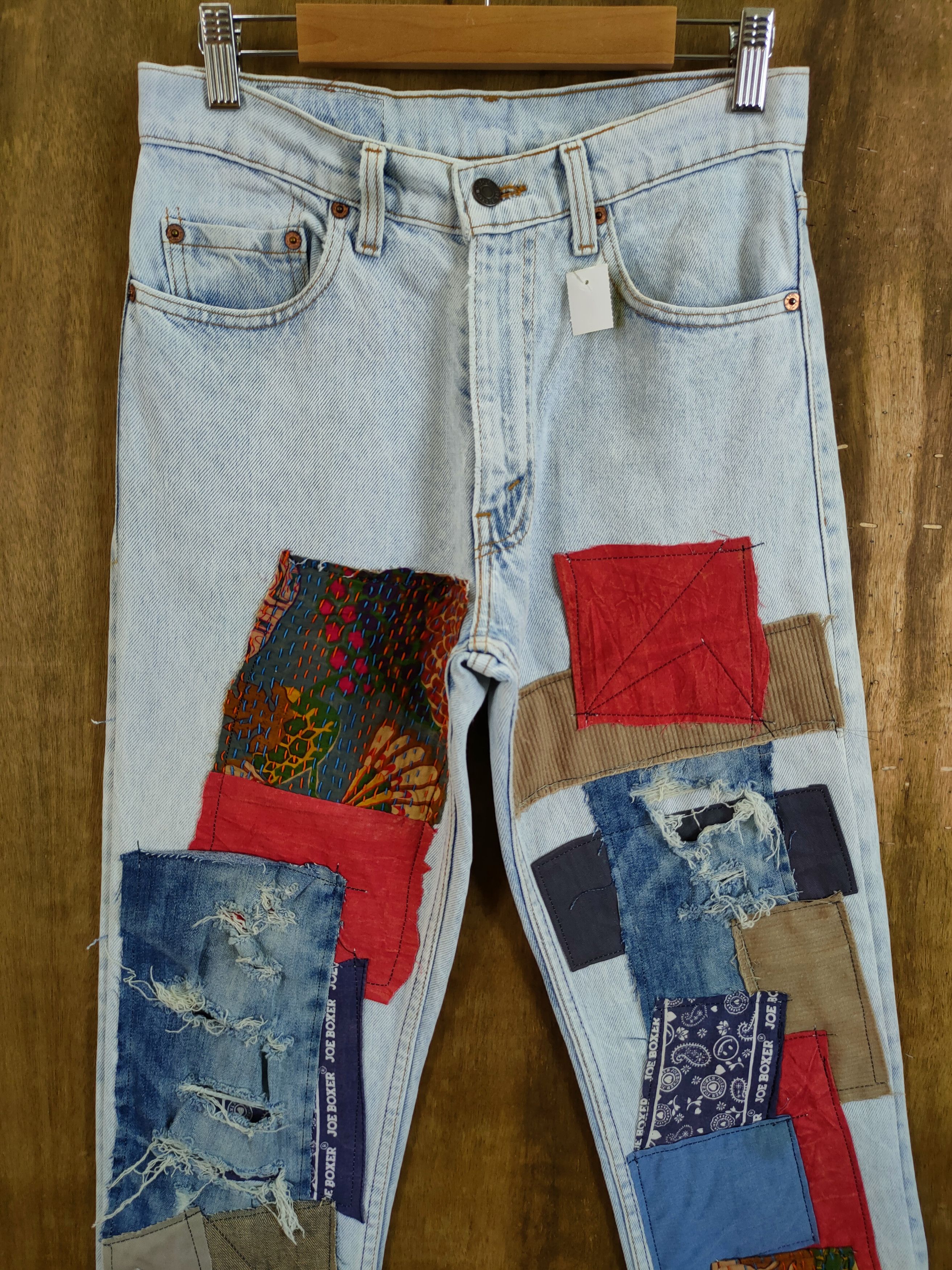 Levi's Levis vintage reworked distressed patchwork denim #46-832DL Size US 29 - 4 Thumbnail