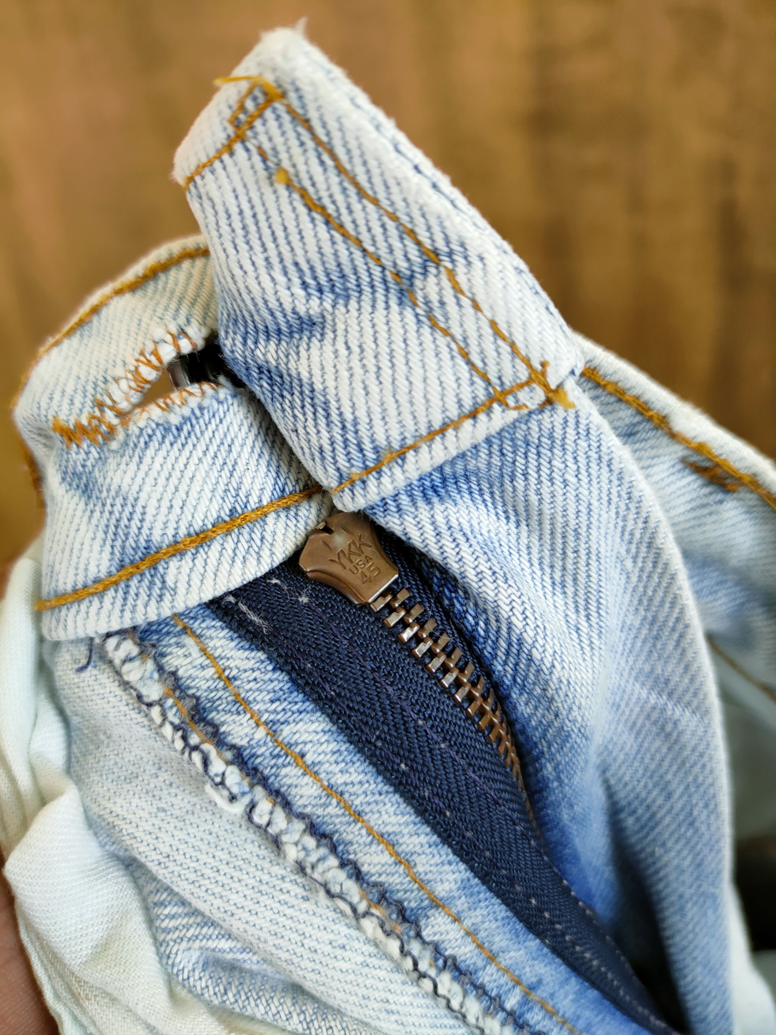 Levi's Levis vintage reworked distressed patchwork denim #46-832DL Size US 29 - 13 Thumbnail