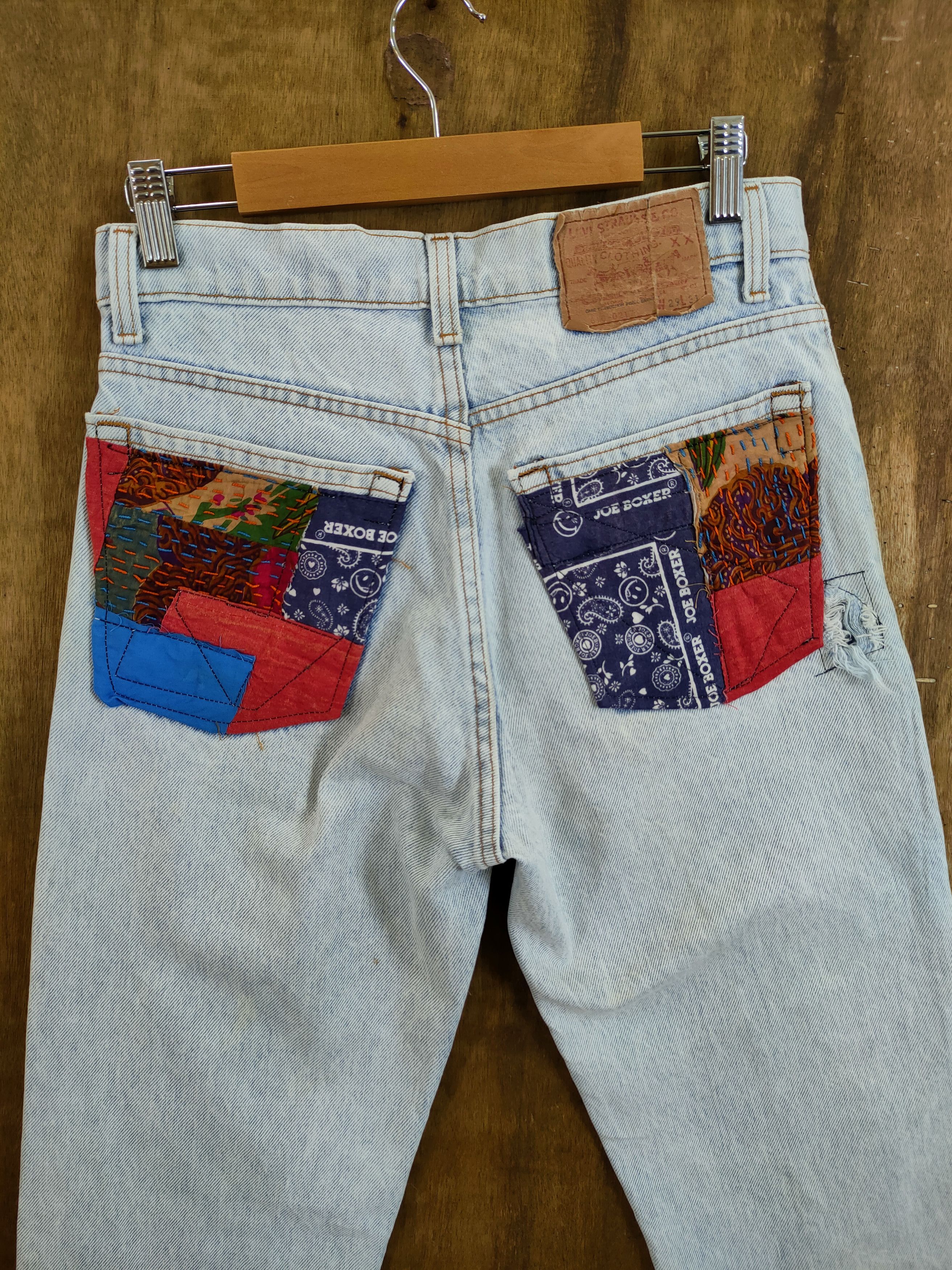Levi's Levis vintage reworked distressed patchwork denim #46-832DL Size US 29 - 8 Thumbnail