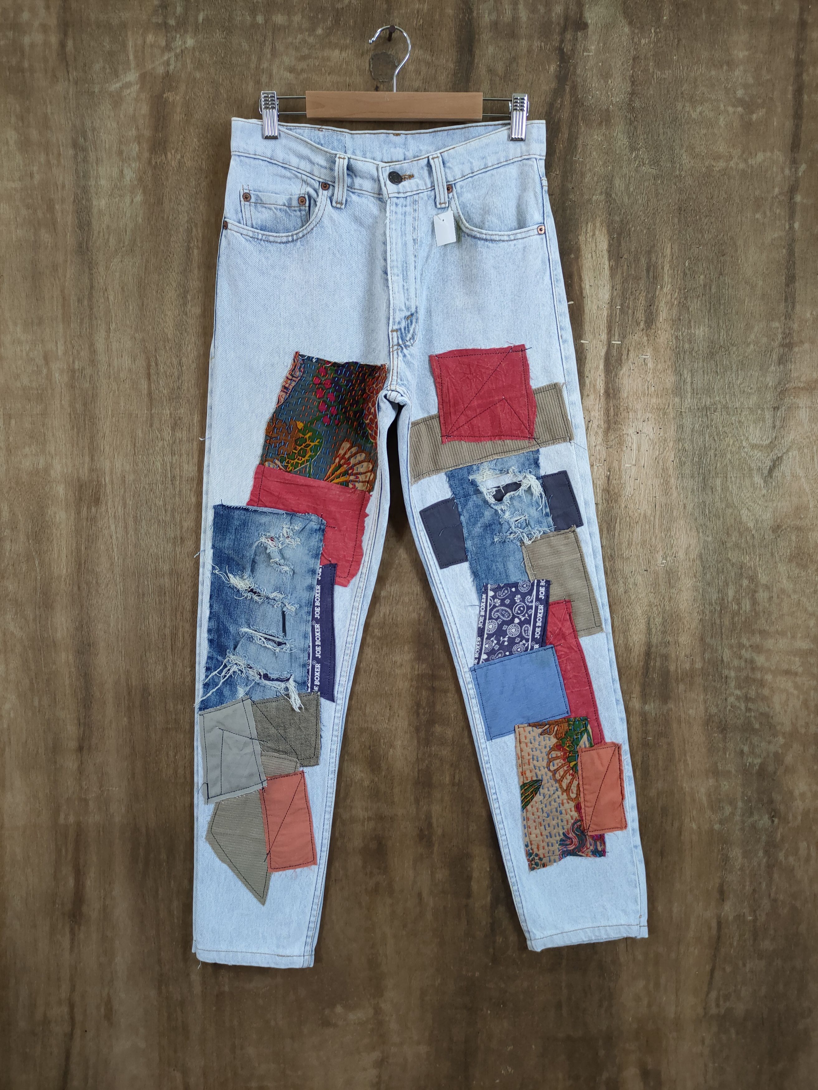 Levi's Levis vintage reworked distressed patchwork denim #46-832DL Size US 29 - 1 Thumbnail
