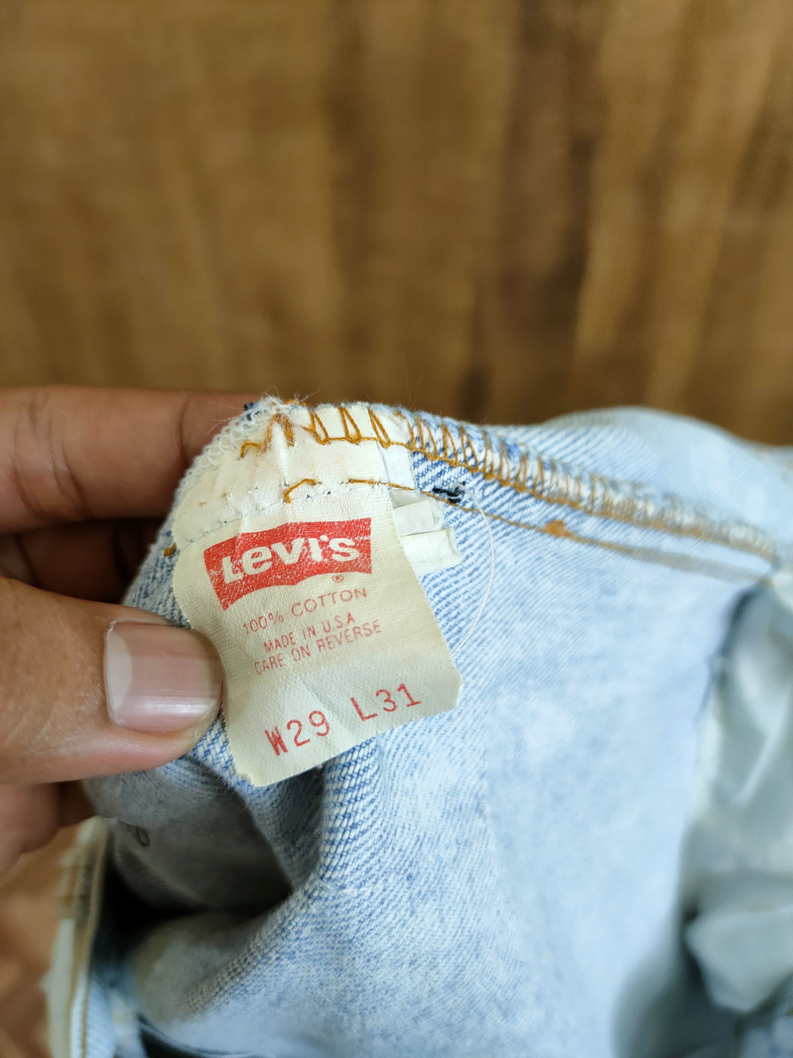 Levi's Levis vintage reworked distressed patchwork denim #46-832DL Size US 29 - 12 Thumbnail