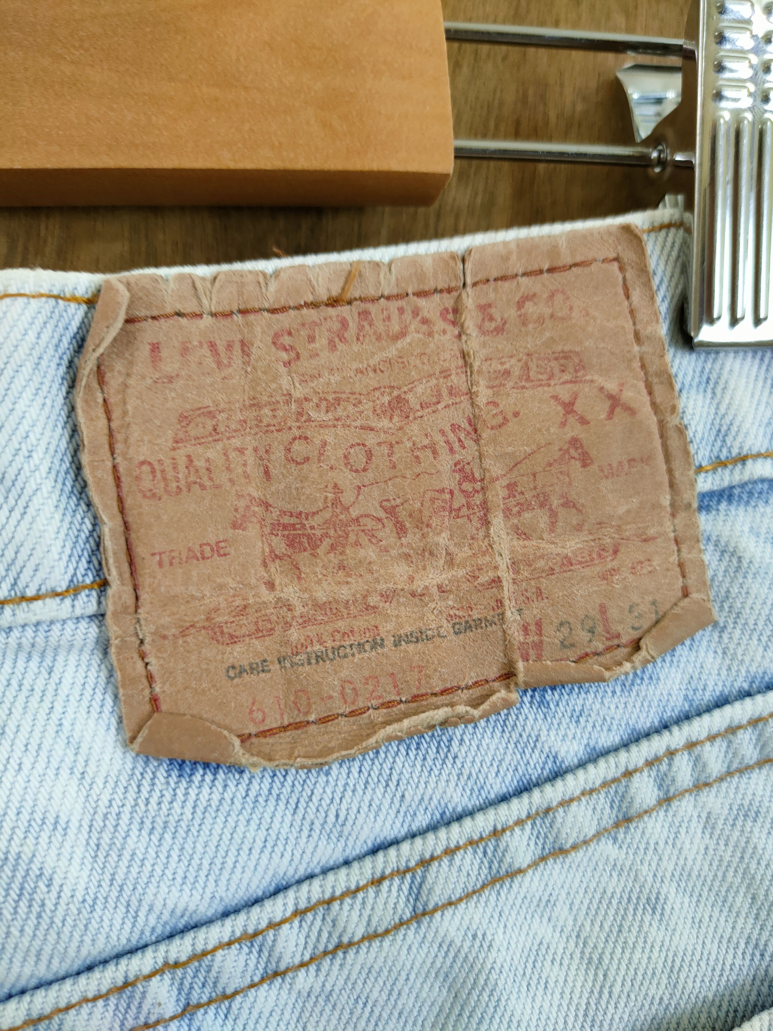 Levi's Levis vintage reworked distressed patchwork denim #46-832DL Size US 29 - 11 Thumbnail