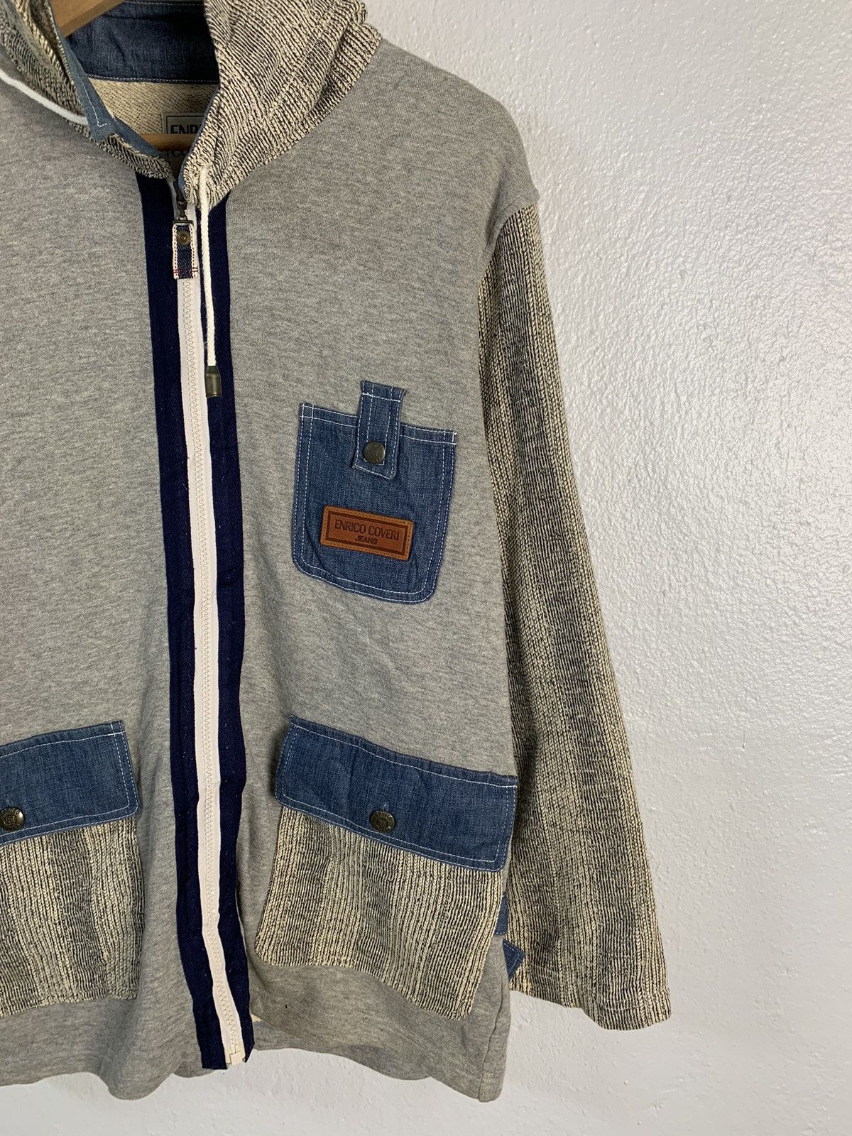 Enrico Coveri Enrico Coveri Jeans Zipper Sweater Jacket Size US M / EU 48-50 / 2 - 2 Thumbnail