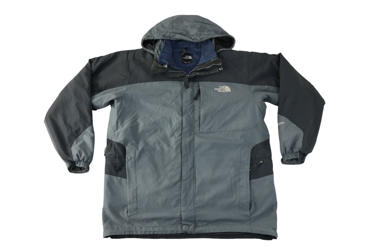 The North Face × Vintage The North Face Polartec Quilted Hooded Jacket Zipper Size US XL / EU 56 / 4 - 1 Thumbnail