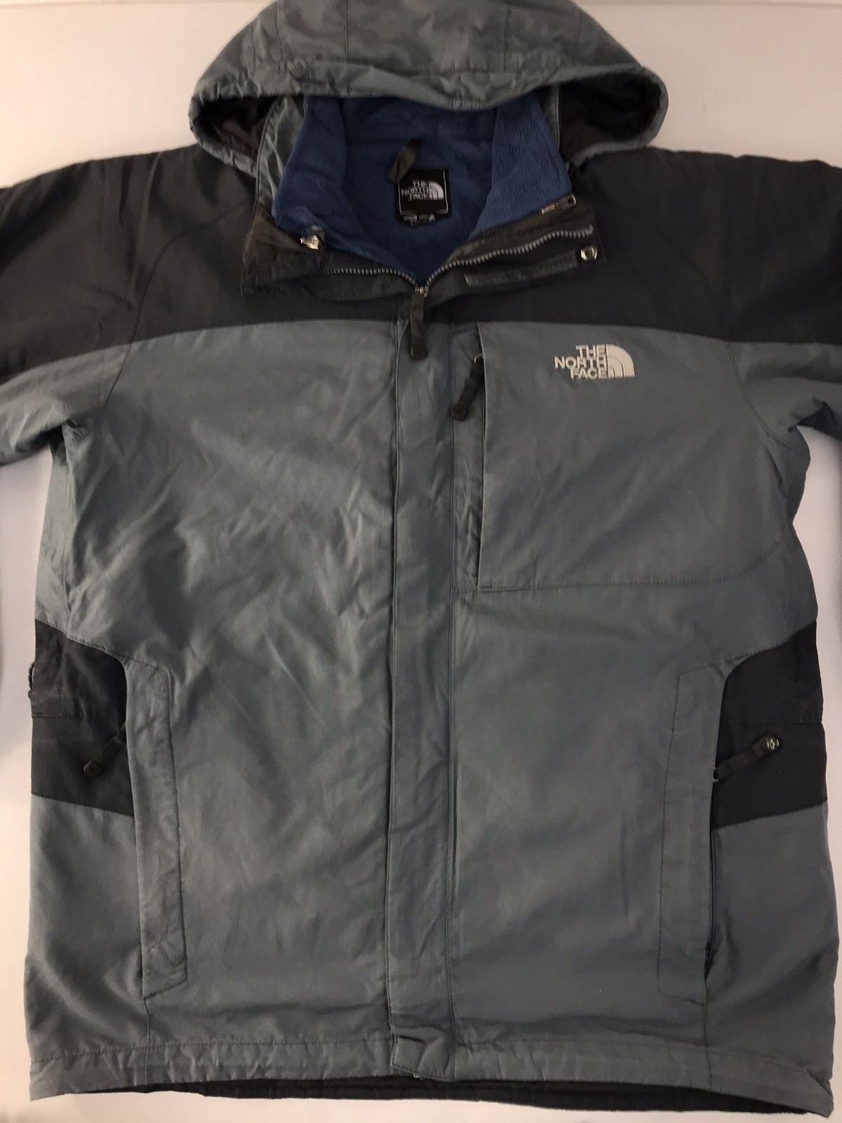The North Face × Vintage The North Face Polartec Quilted Hooded Jacket Zipper Size US XL / EU 56 / 4 - 3 Thumbnail