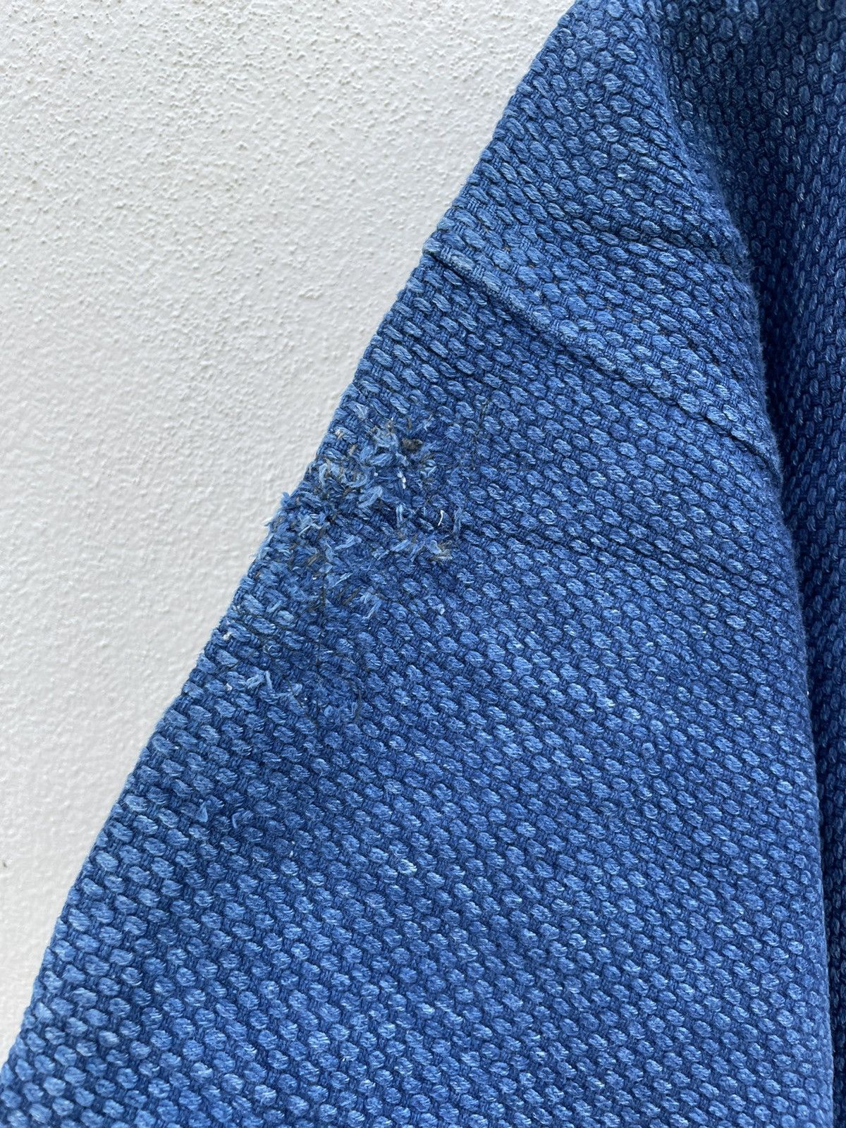 Indigo × Japanese Brand vintage Kimono Indigo Sashiko Faded Boro Stitching Cardigan Size US M / EU 48-50 / 2 - 11 Thumbnail