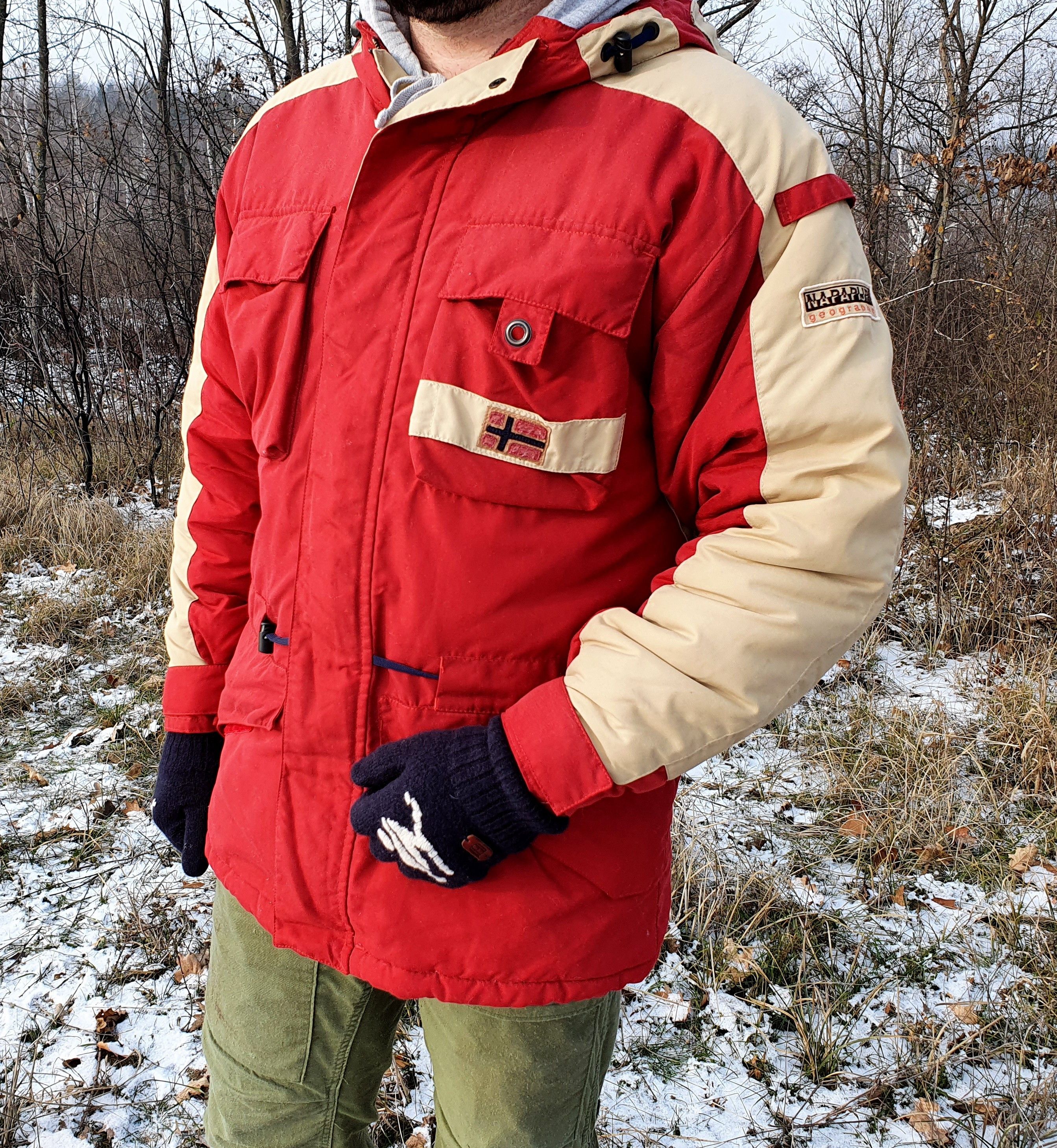 Napapijri × Vintage Rare NAPAPIJRI Winter Nylon Expedition Jacket Size US L / EU 52-54 / 3 - 8 Thumbnail