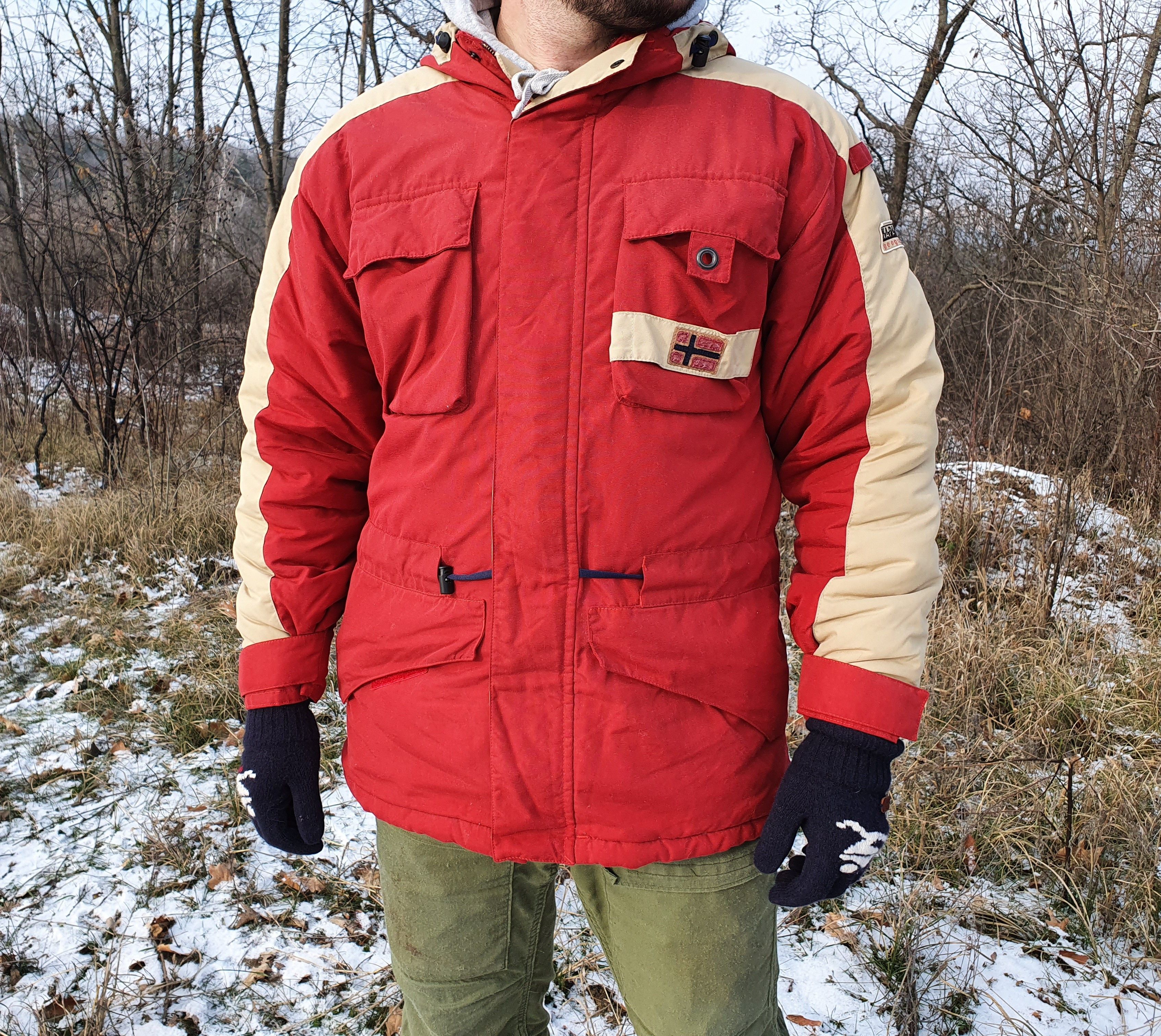 Napapijri × Vintage Rare NAPAPIJRI Winter Nylon Expedition Jacket Size US L / EU 52-54 / 3 - 2 Thumbnail