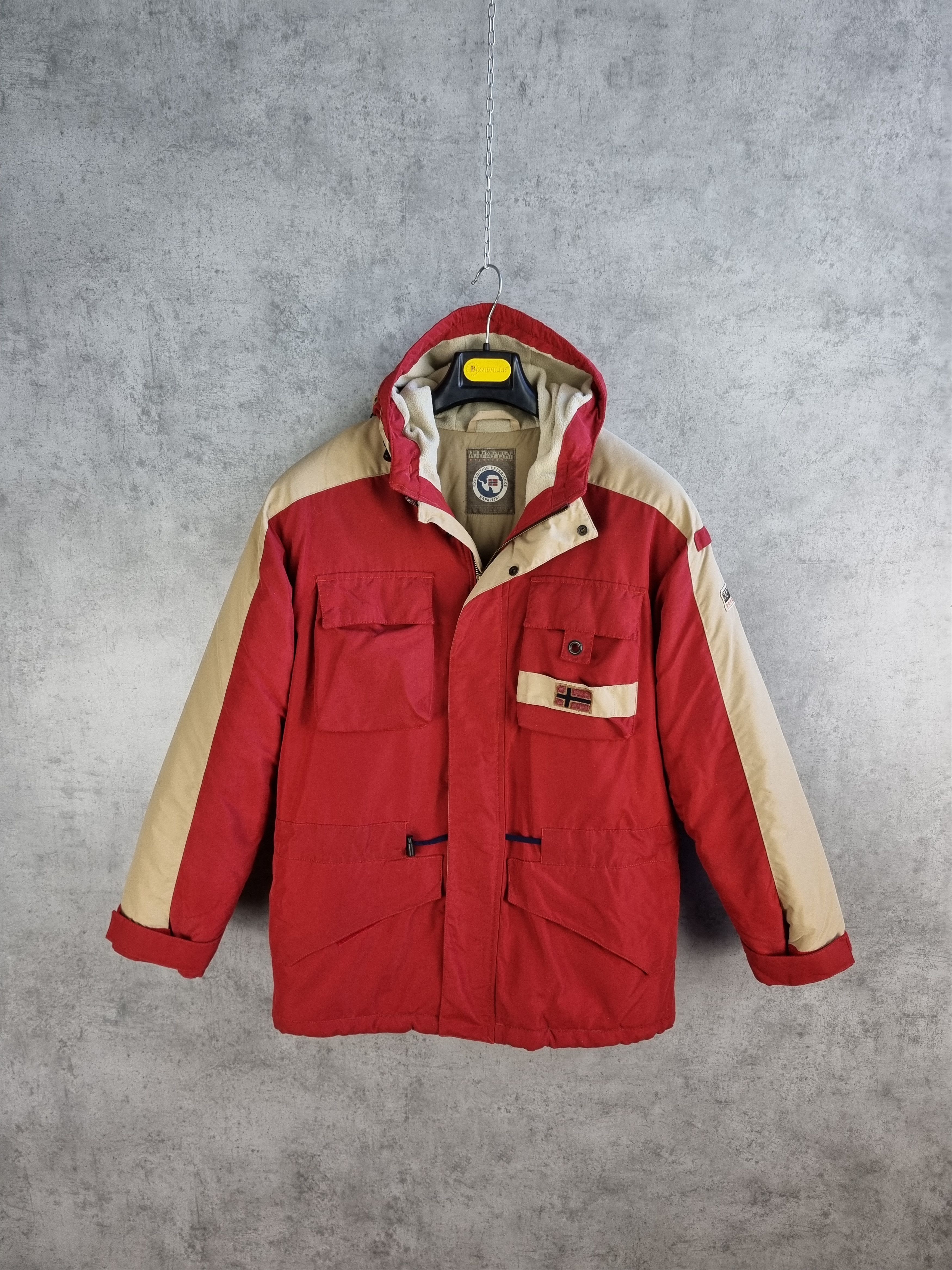Napapijri × Vintage Rare NAPAPIJRI Winter Nylon Expedition Jacket Size US L / EU 52-54 / 3 - 3 Thumbnail