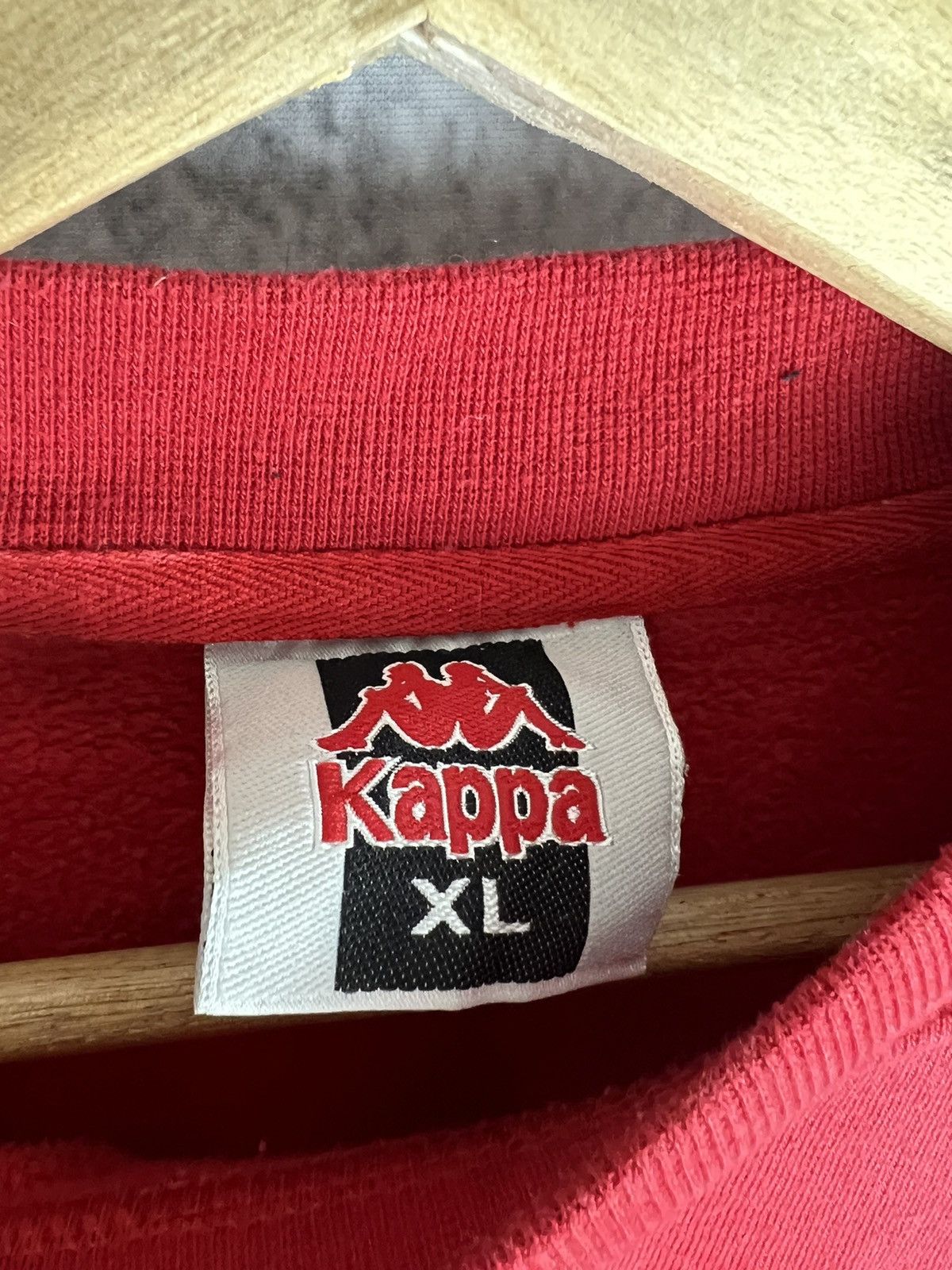Kappa Vintage Kappa red sweatshirt Size US XL / EU 56 / 4 - 3 Thumbnail