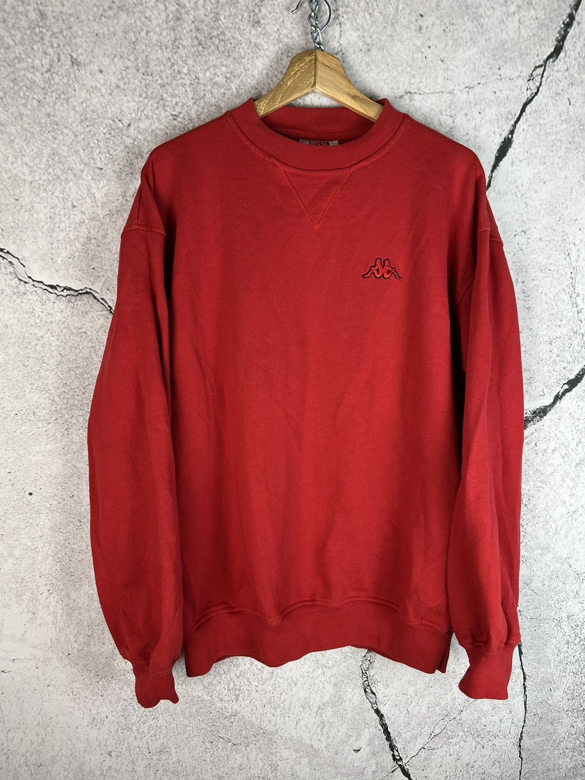 Kappa Vintage Kappa red sweatshirt Size US XL / EU 56 / 4 - 1 Thumbnail