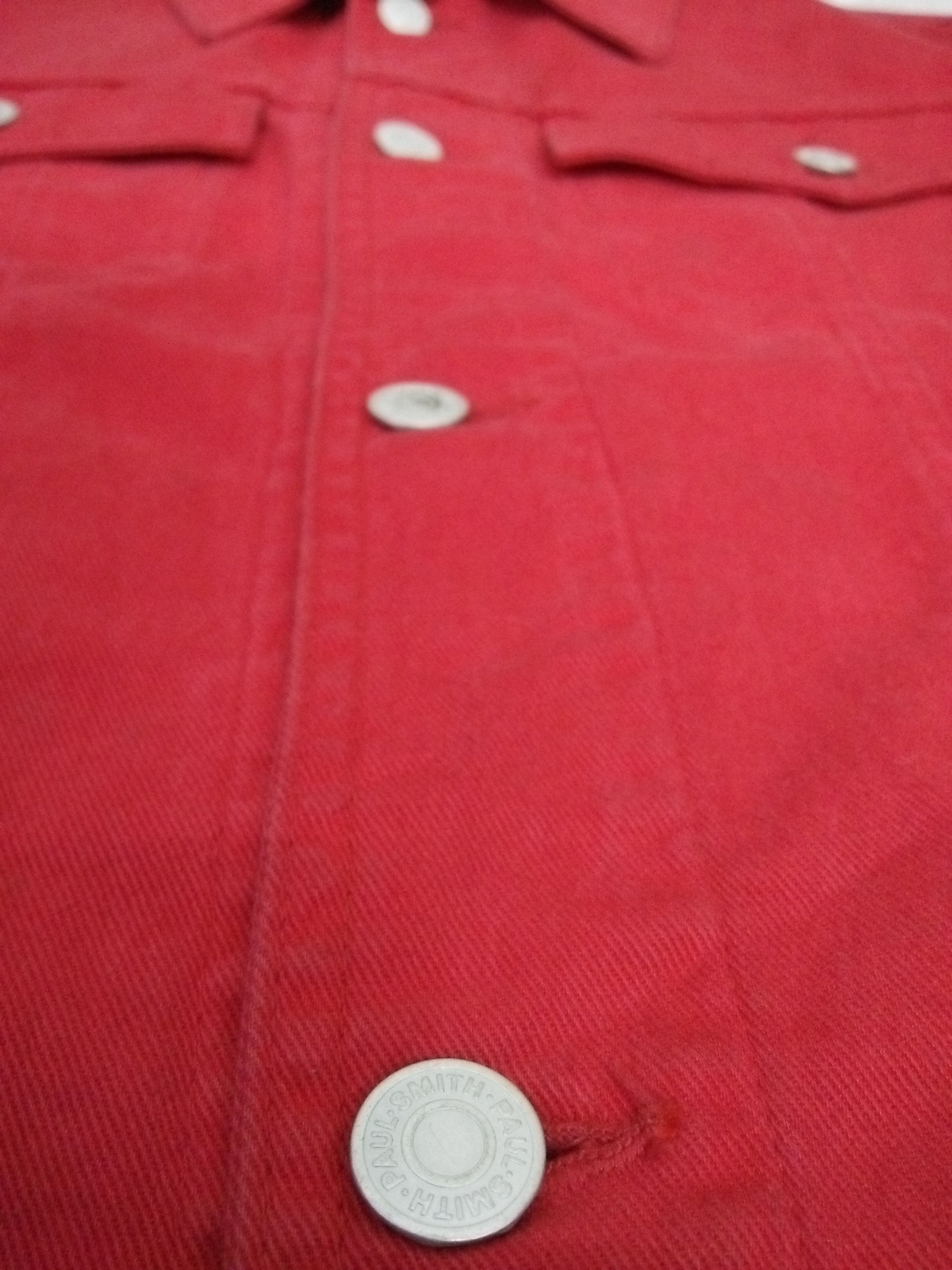Paul Smith PAUL SMITH JEANS JACKET RED (A897) Size L / US 10 / IT 46 - 3 Thumbnail