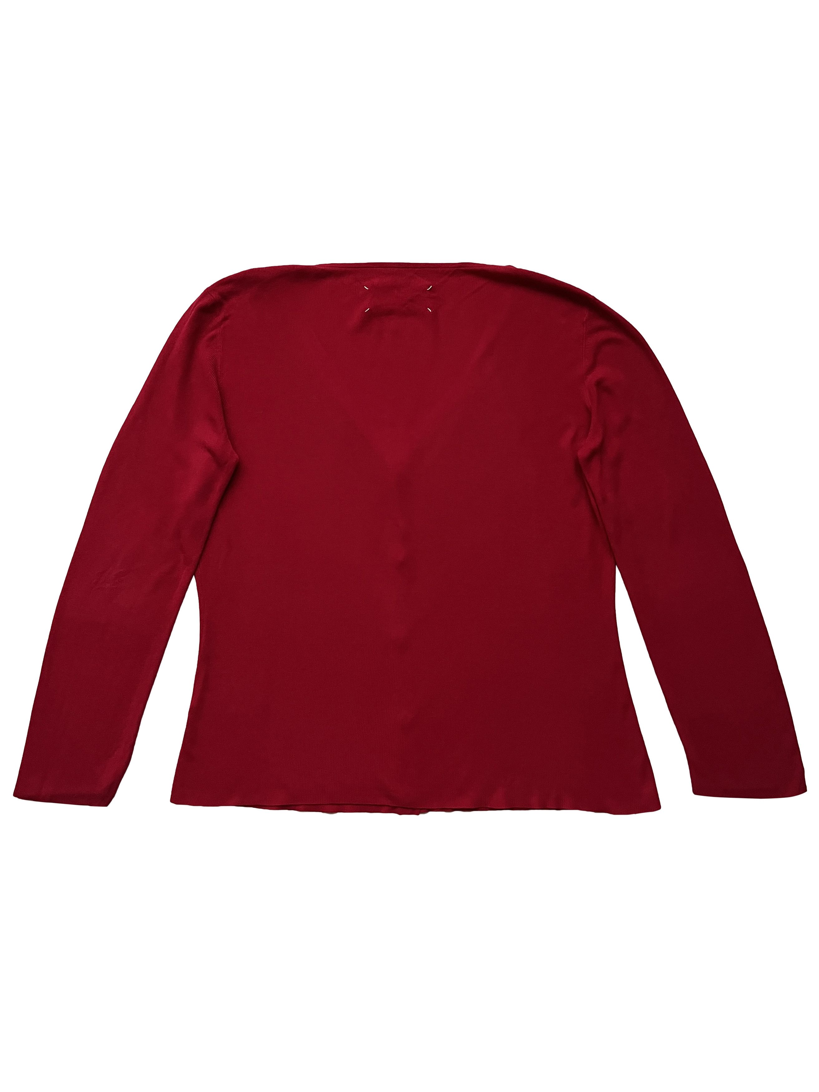 Maison Margiela ⚡️QUICK SALE⚡️Maison Margiela Knit Red V-Neck Cardigan Size S / US 4 / IT 40 - 2 Thumbnail