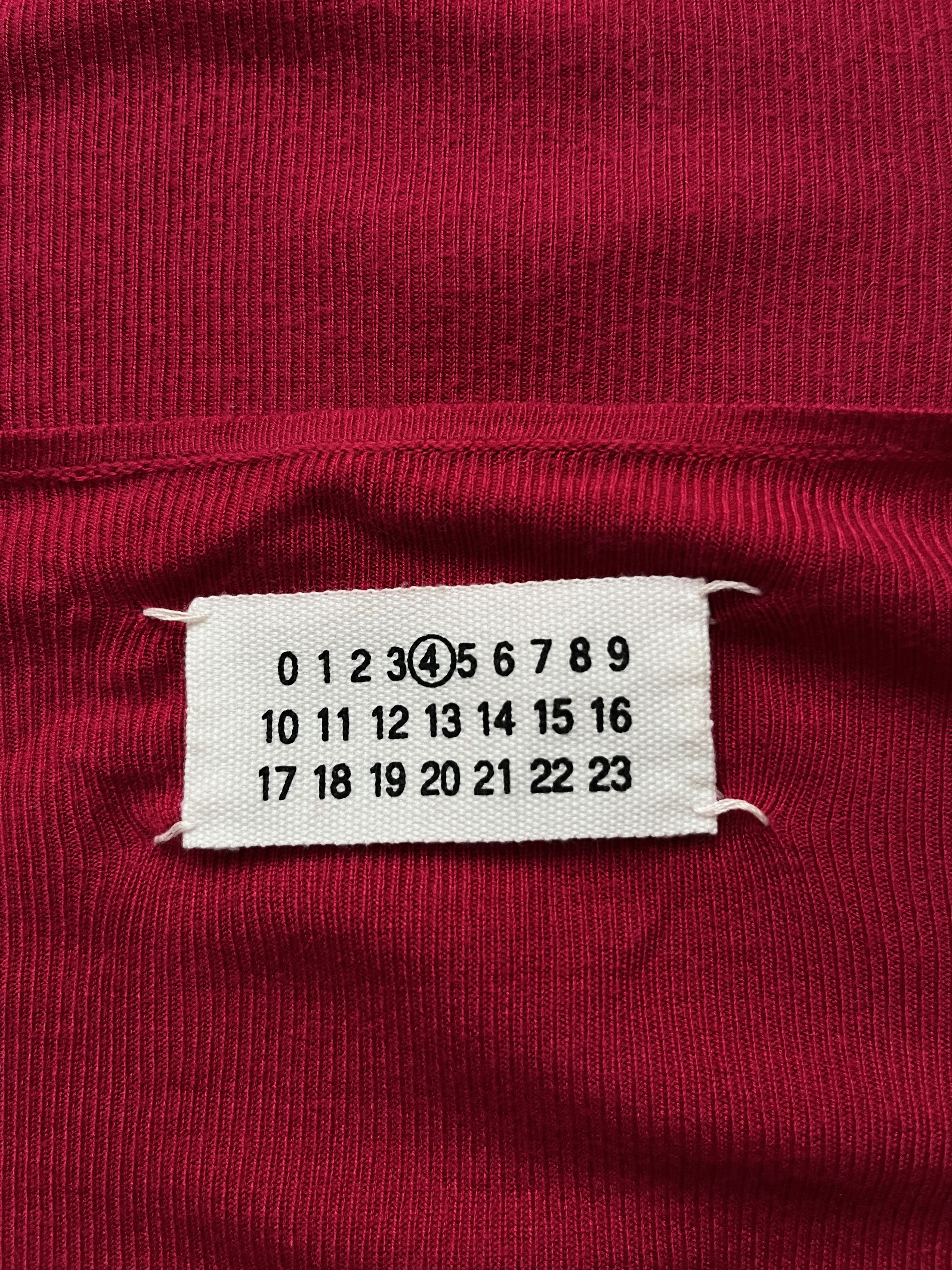 Maison Margiela ⚡️QUICK SALE⚡️Maison Margiela Knit Red V-Neck Cardigan Size S / US 4 / IT 40 - 3 Thumbnail