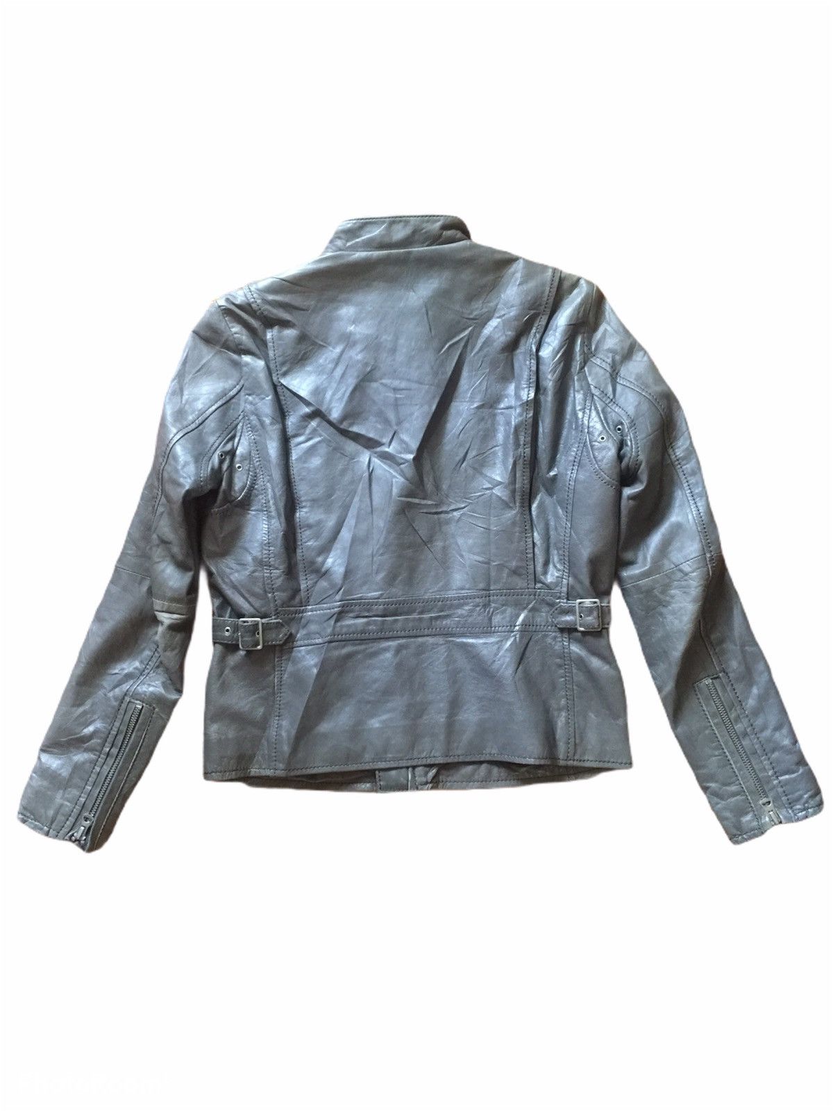 Genuine Leather × Japanese Brand NGN Another Edition Sheepskin Leather Biker Jacket Size US XS / EU 42 / 0 - 3 Thumbnail
