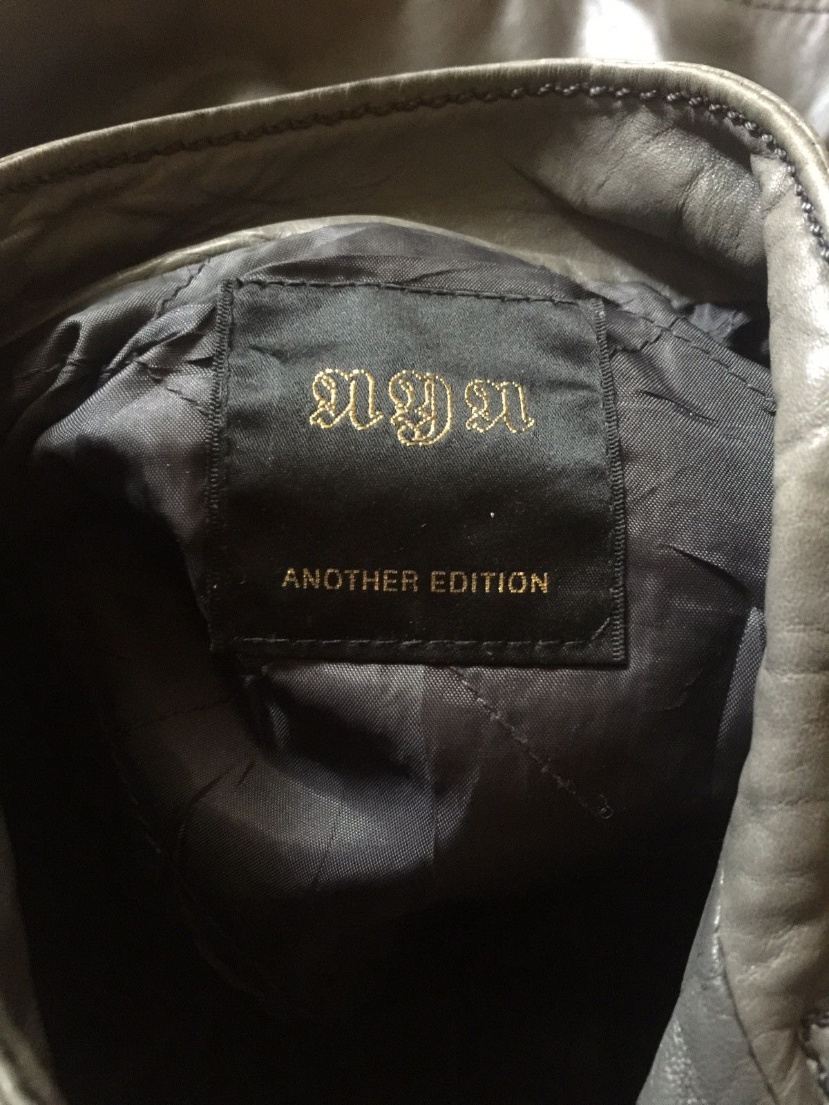 Genuine Leather × Japanese Brand NGN Another Edition Sheepskin Leather Biker Jacket Size US XS / EU 42 / 0 - 4 Thumbnail