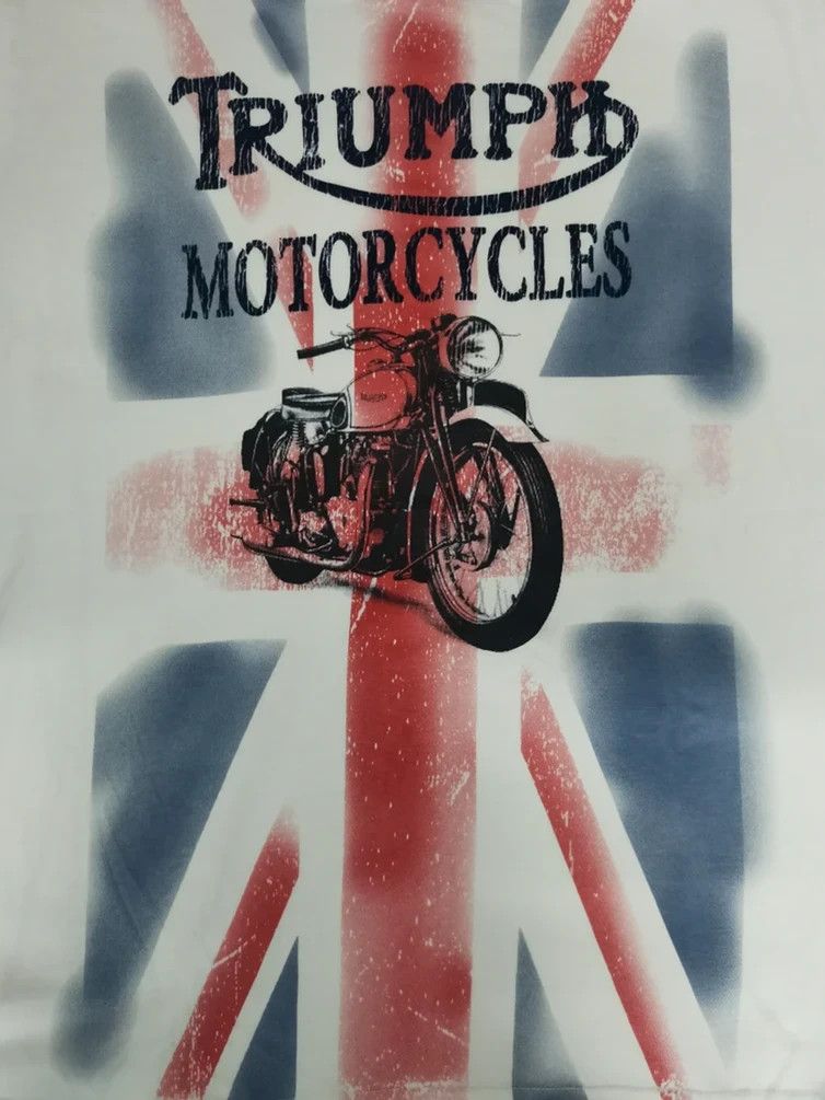 Indian Motorcycle × Japanese Brand Triumph Motorcycles Tee Japan Designer Racing Davidson Size US L / EU 52-54 / 3 - 2 Thumbnail
