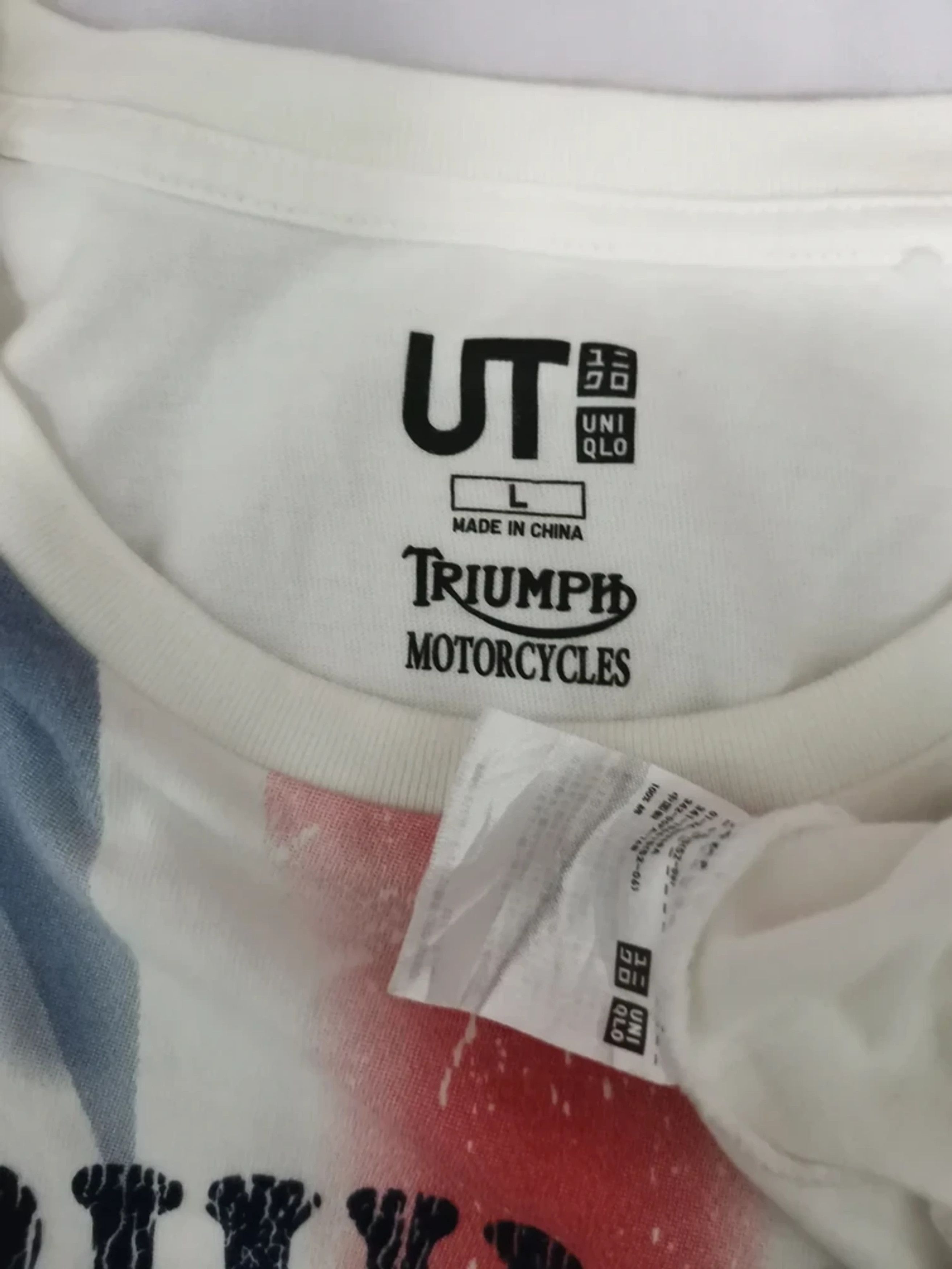 Indian Motorcycle × Japanese Brand Triumph Motorcycles Tee Japan Designer Racing Davidson Size US L / EU 52-54 / 3 - 3 Thumbnail