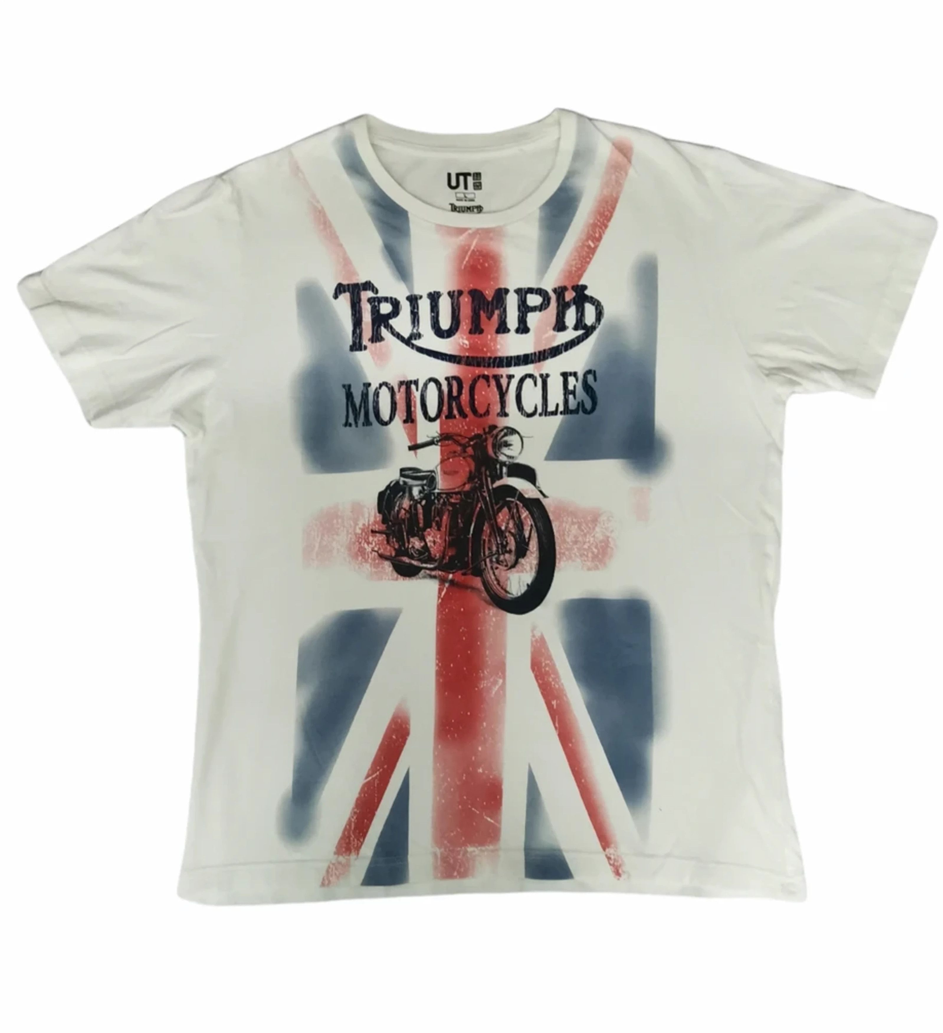 Indian Motorcycle × Japanese Brand Triumph Motorcycles Tee Japan Designer Racing Davidson Size US L / EU 52-54 / 3 - 1 Thumbnail