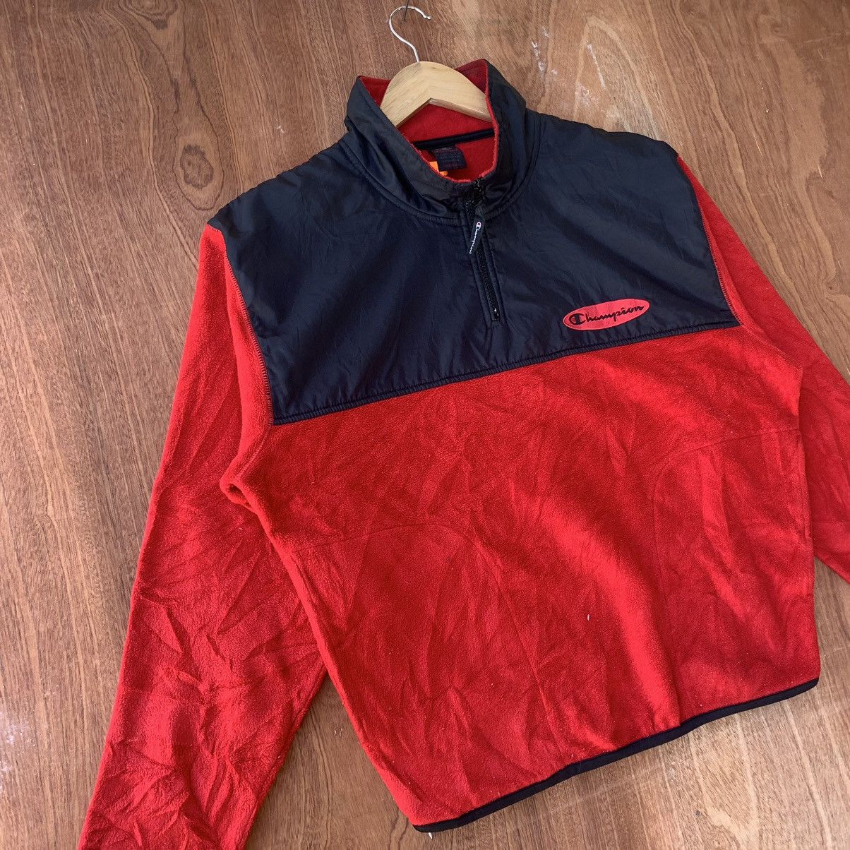 Champion × Vintage Vintage Champions fleece half zipper jacket Size US M / EU 48-50 / 2 - 3 Thumbnail