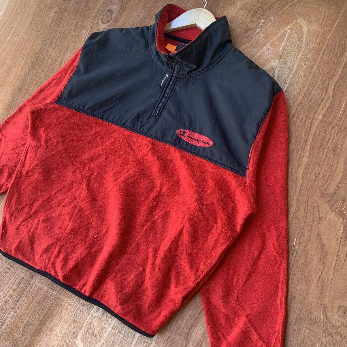 Champion × Vintage Vintage Champions fleece half zipper jacket Size US M / EU 48-50 / 2 - 2 Thumbnail