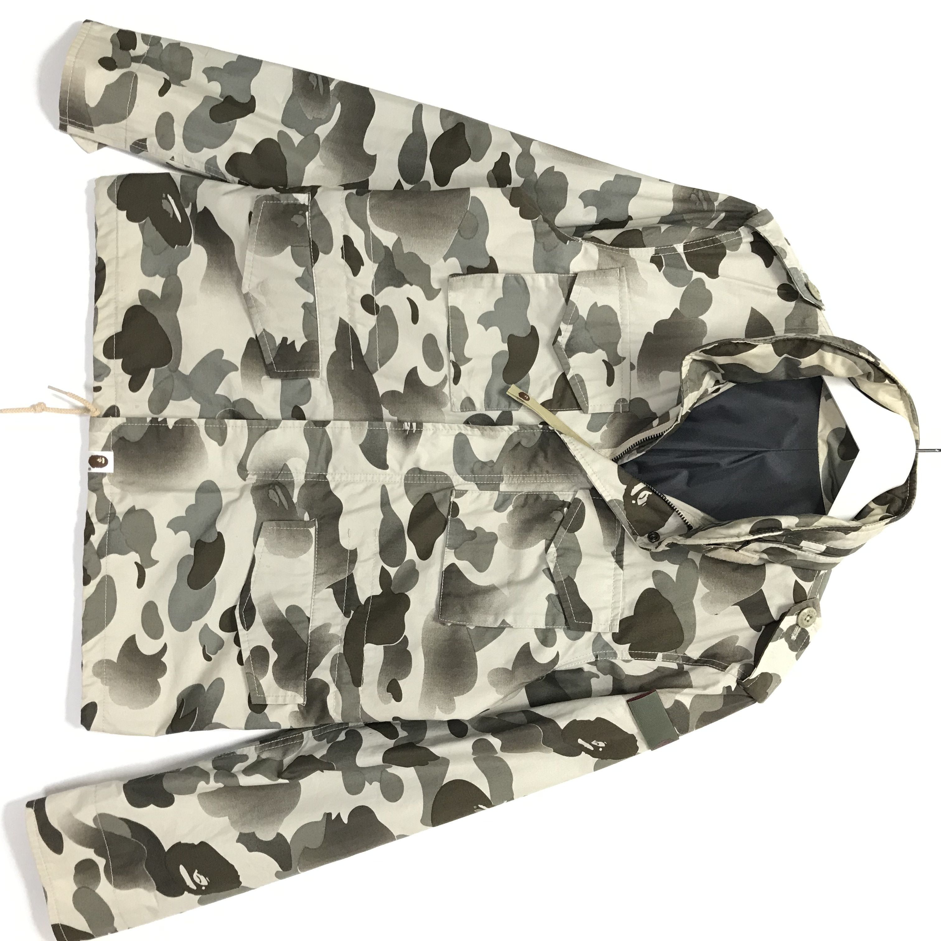 image of Bape Gore Windstopper Camo M-65 Jacket, Men's (Size Small)