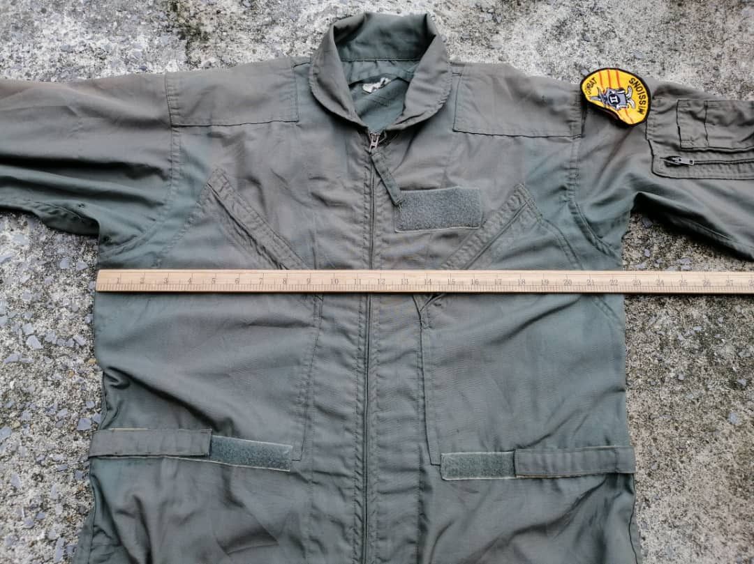 Vintage Rare Vintage 70s💥 100 Combat Missions Serval Zip Jumpsuit Size US 41 - 10 Thumbnail